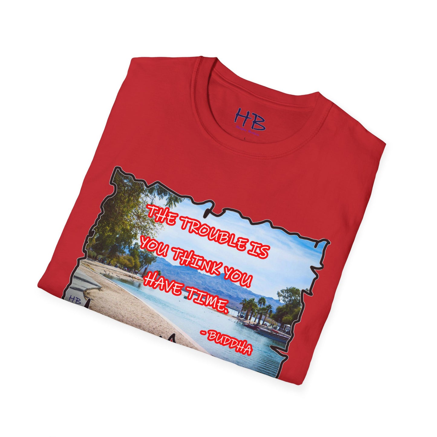 Buddha's Timeless Horizon Harmony; Philosophical Mirage Ethereal Lake Sunset Discourse 2