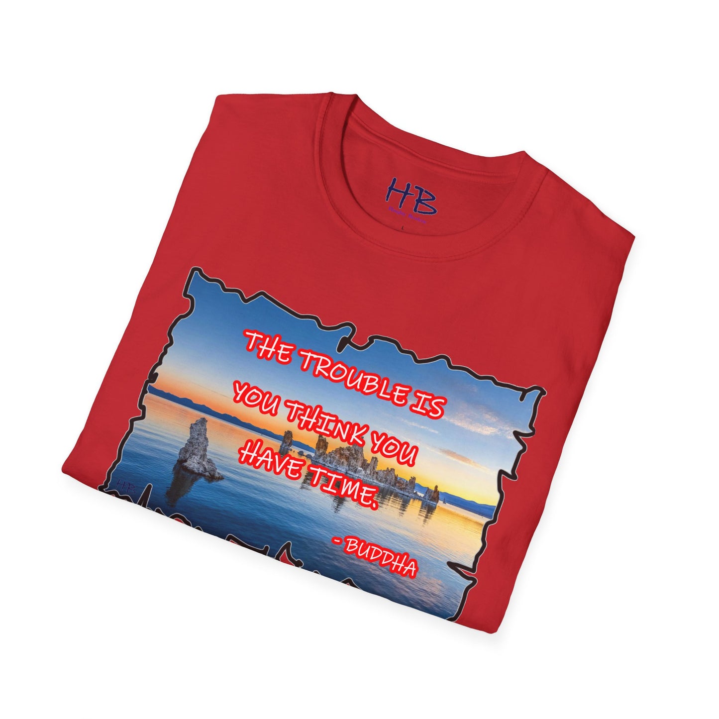 Buddha's Timeless Horizon Harmony; Philosophical Mirage Ethereal Lake Sunset Discourse 3