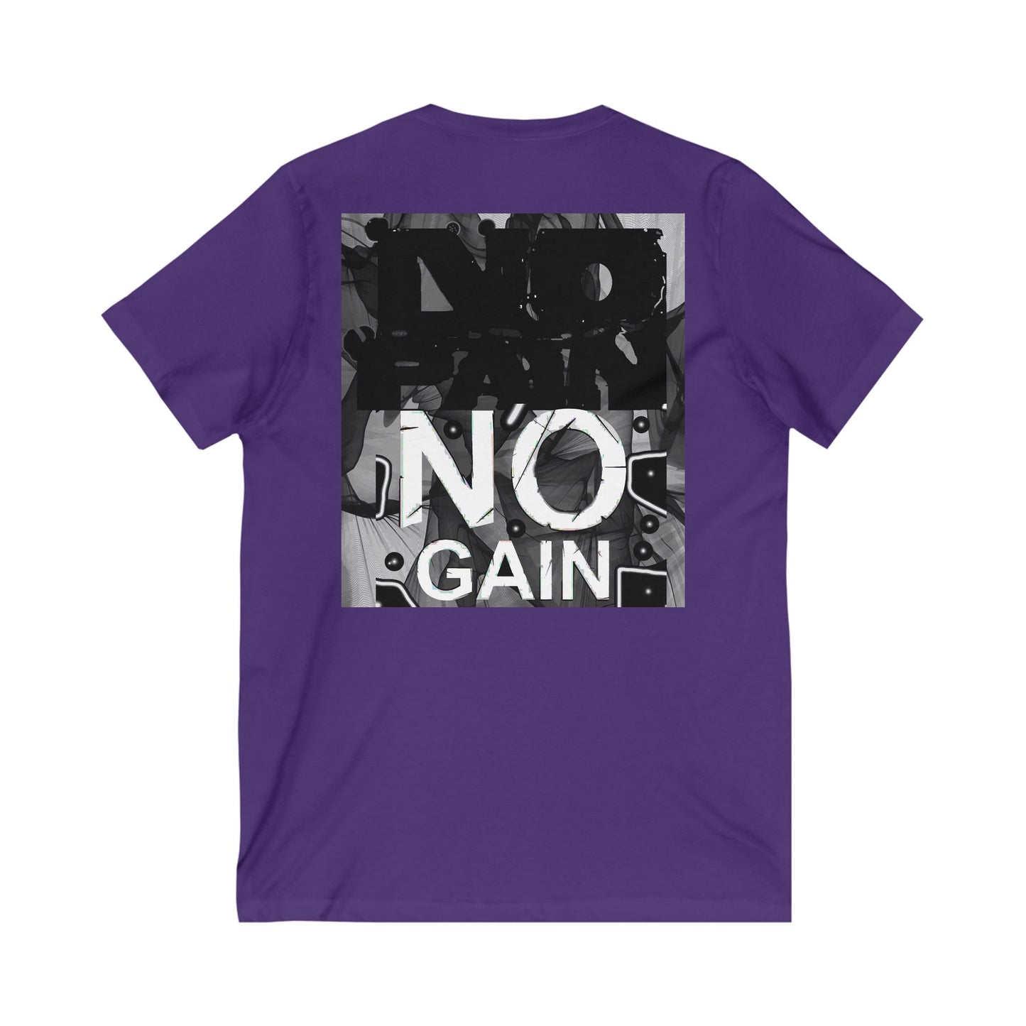 Triumph Trail Journey to Success with No Pain, No Gain (Unisex Jersey Short Sleeve V-neck - Comfortable Everyday Wear)