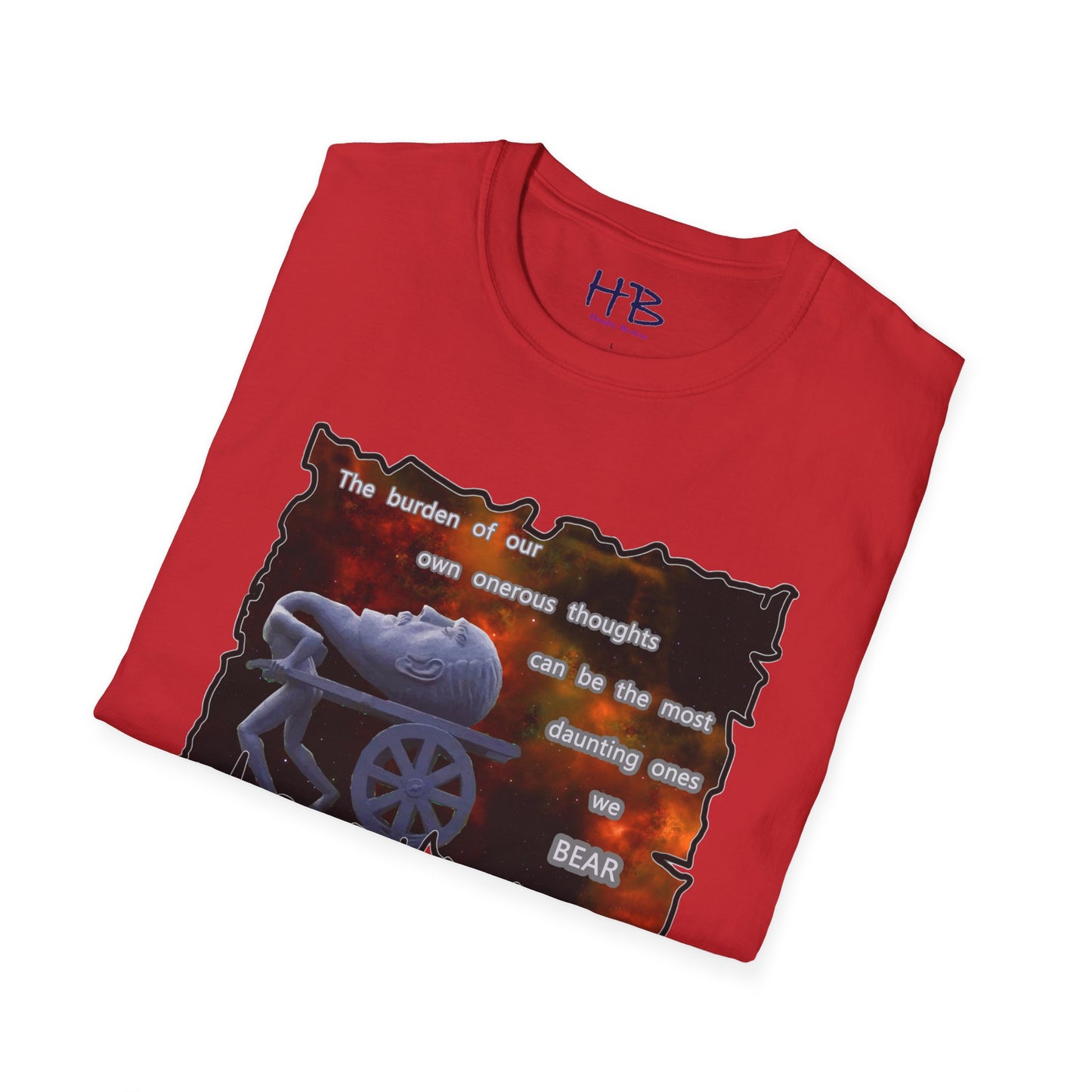 Own onerous thoughts to bear