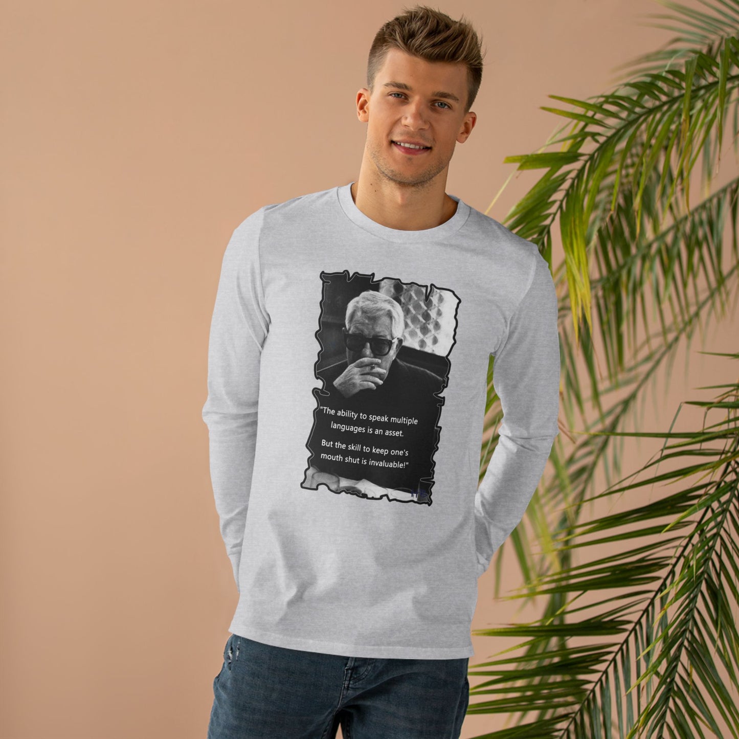 Ability to keep quiet (Men's Base Longsleeve Tee - All-Season Wear)