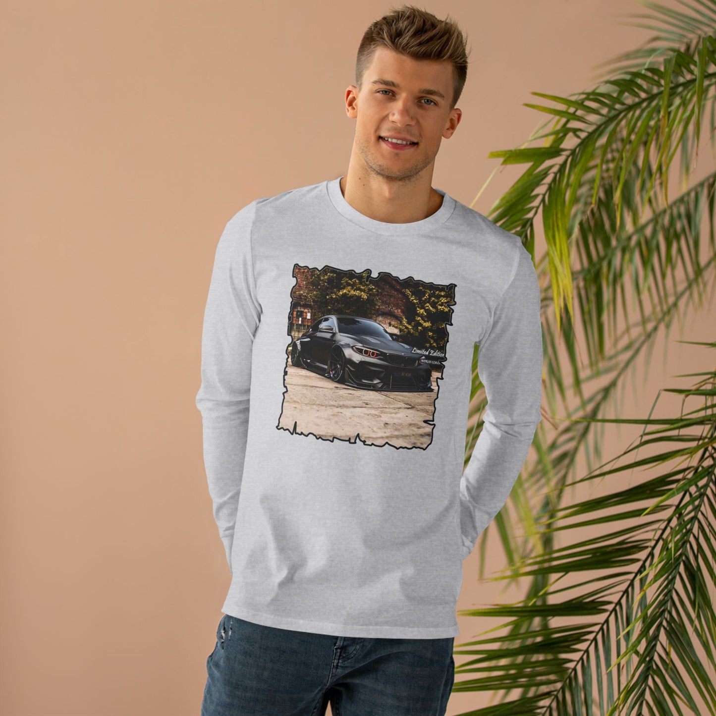 Get Yours Now -- Customized grey Limited Edition BMW M3 (Men's Base Longsleeve Tee - All-Season Wear)