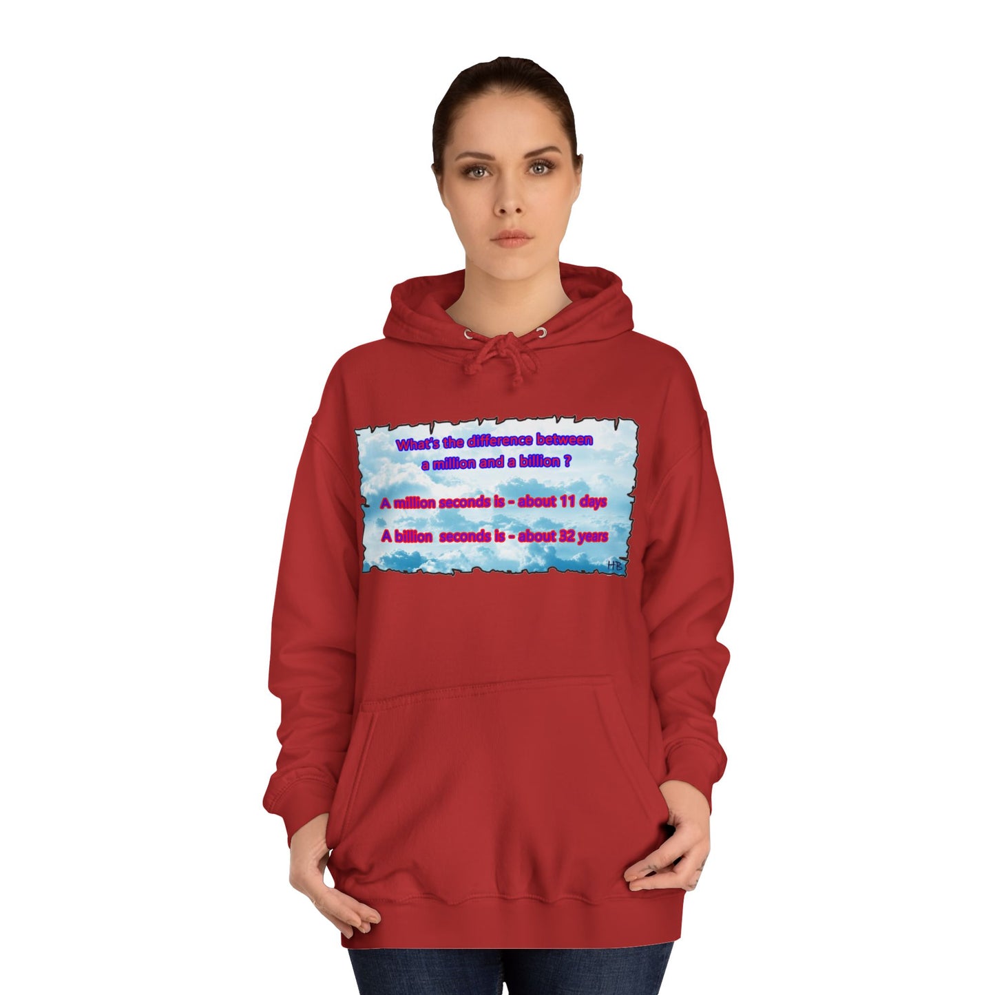 Get Yours Now -- Difference between million and billion calculated in seconds (Hoodie - Cozy and Durable)