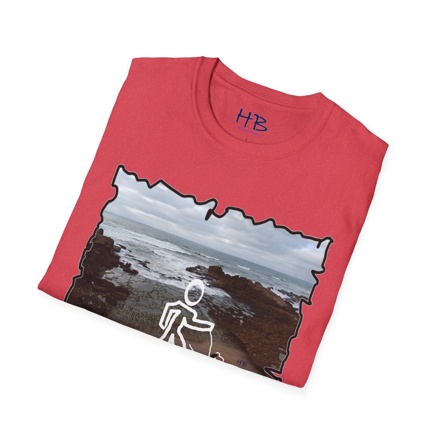 Rocky Shoreline Peaceful Oceanic; Harmony with Nature Garb Furry Friend Companion