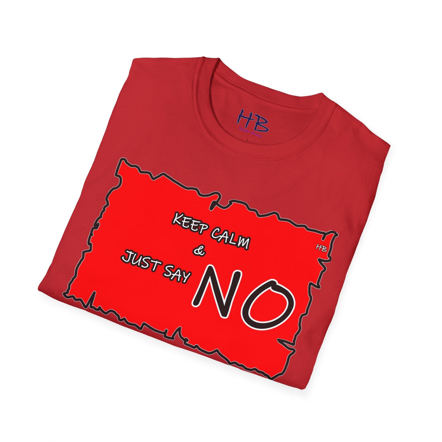 The Fearless Bold Red Attire with a Powerful Message; The 'NO' Declaration