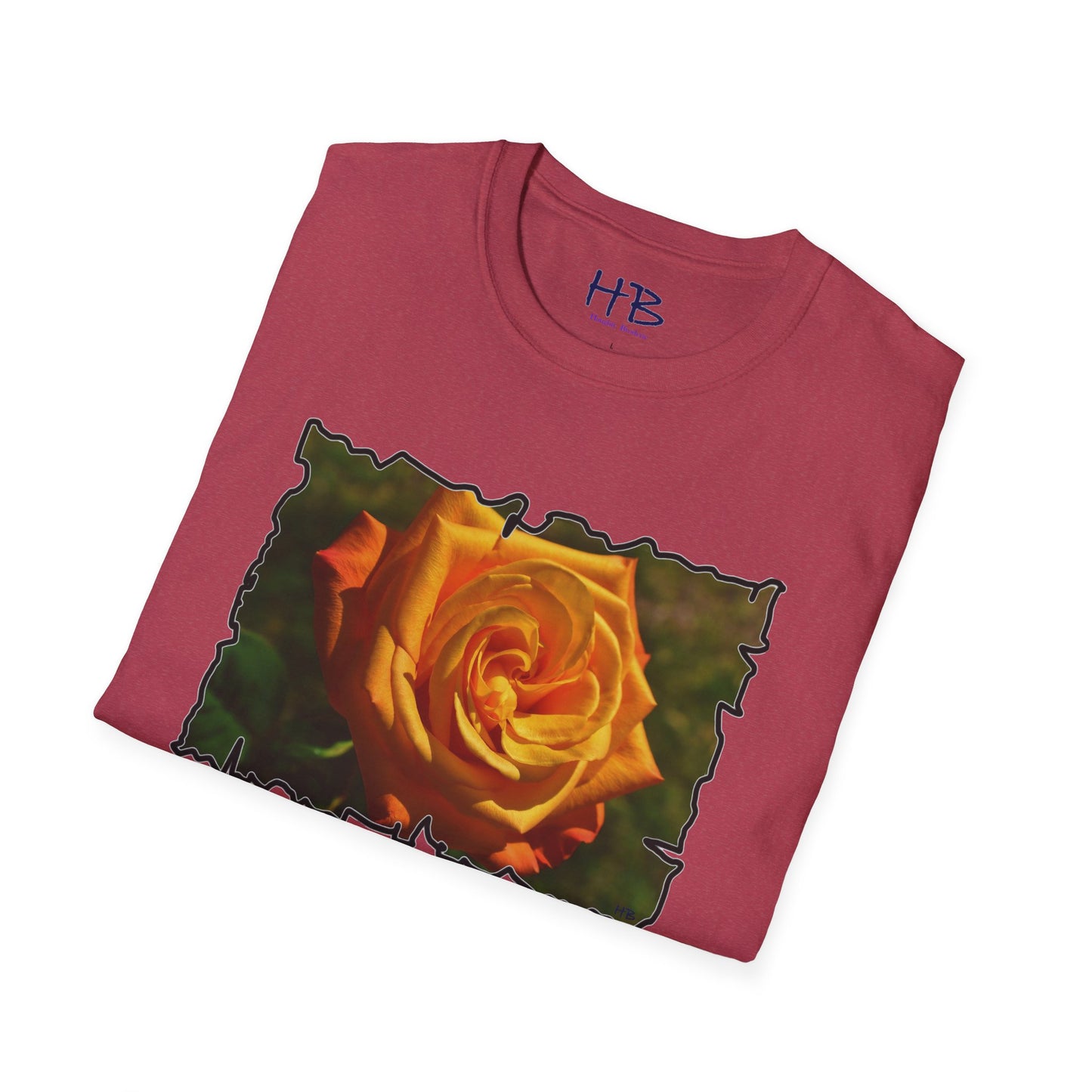 Blossoming Splendor: The Majestic Orange Rose Tee Shirt