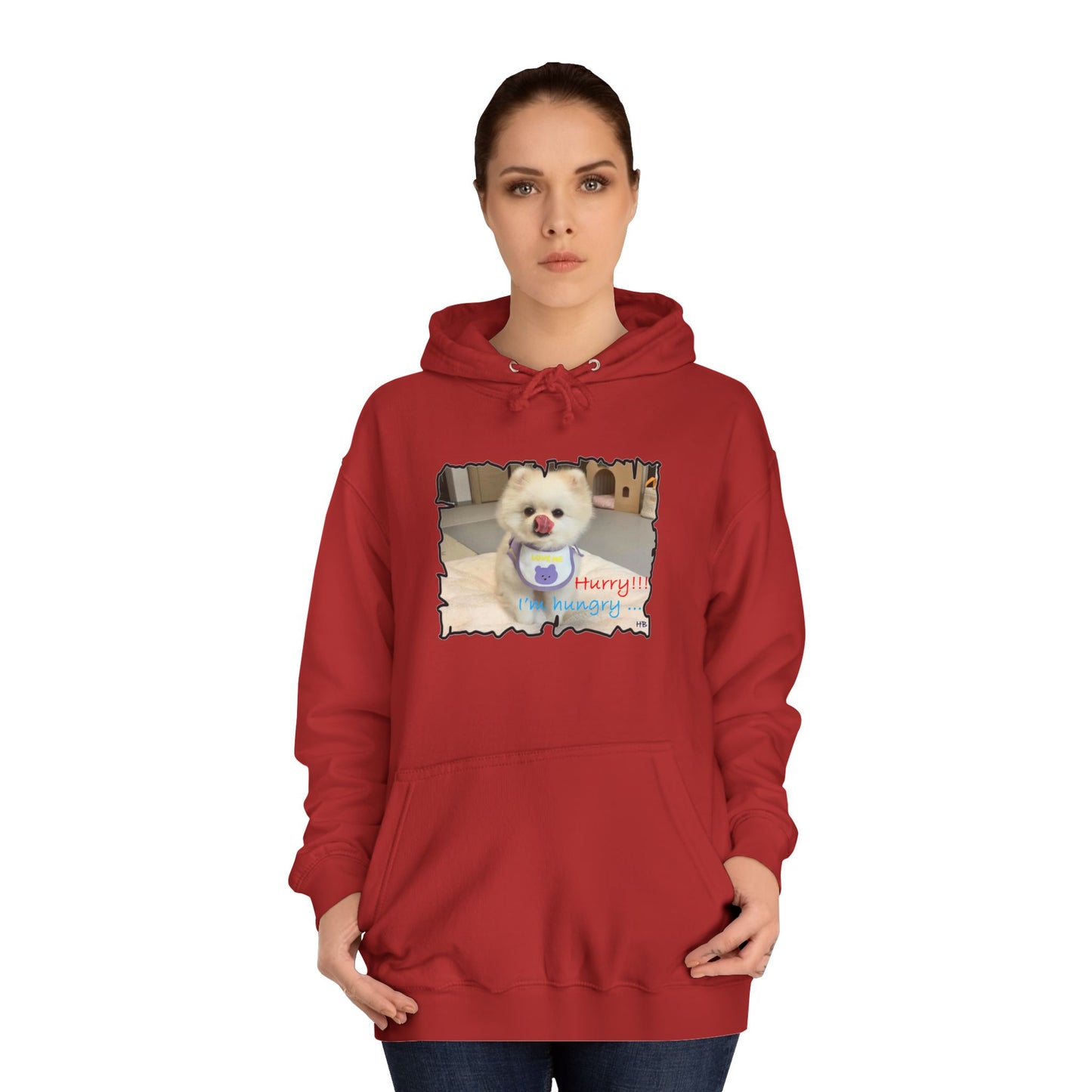 Bichon Maltese "Hurry, I'm hungry!!!" (Hoodie - Cozy and Durable)