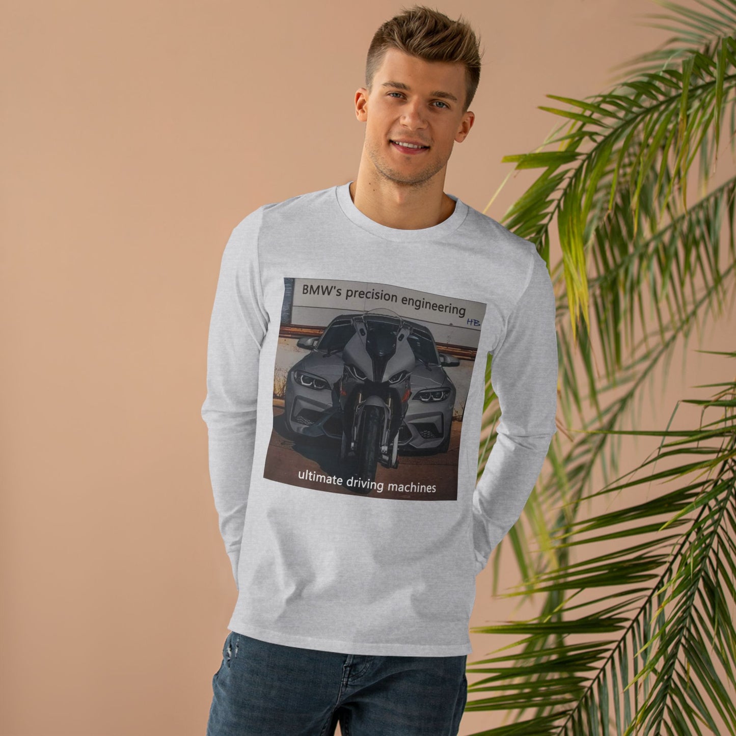 BMW ultimate driving machine (Men's Base Longsleeve Tee - All-Season Wear)