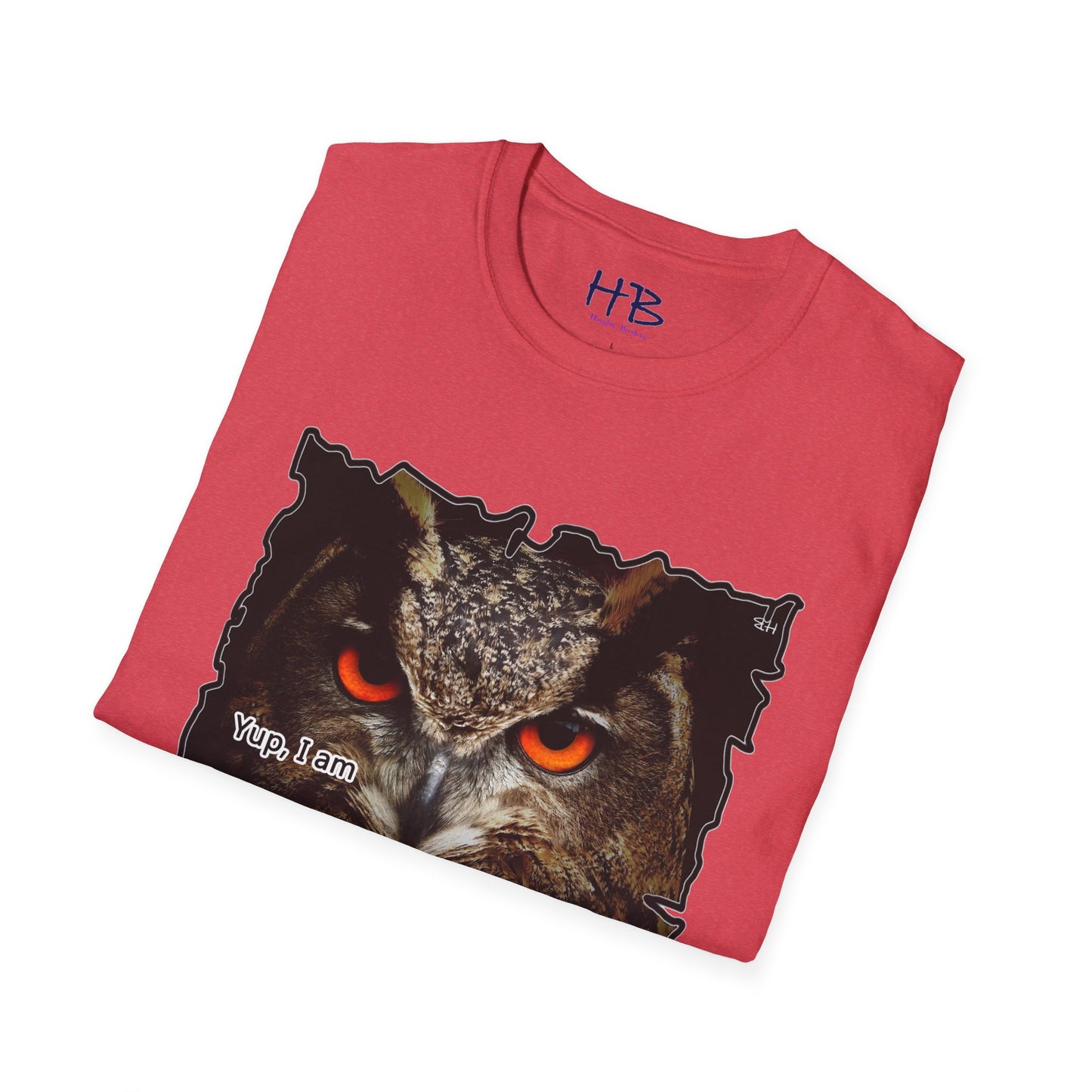 Spotted Owl "Upside-down" Orange mysterious eyes prowling in the dark