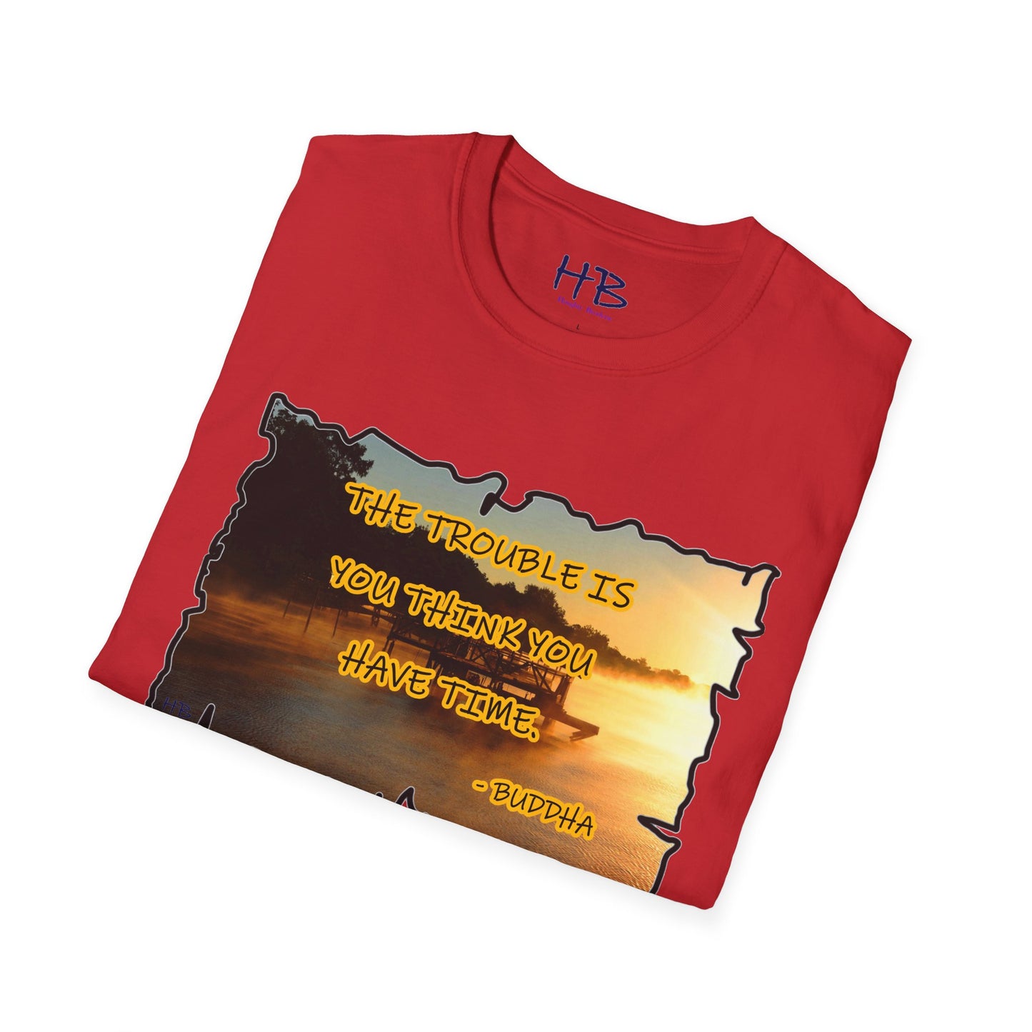 Buddha's Timeless Horizon Harmony; Philosophical Mirage Ethereal Lake Sunset Discourse 4