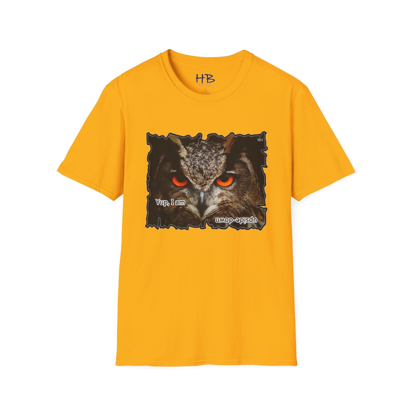 Spotted Owl "Upside-down" Orange mysterious eyes prowling in the dark