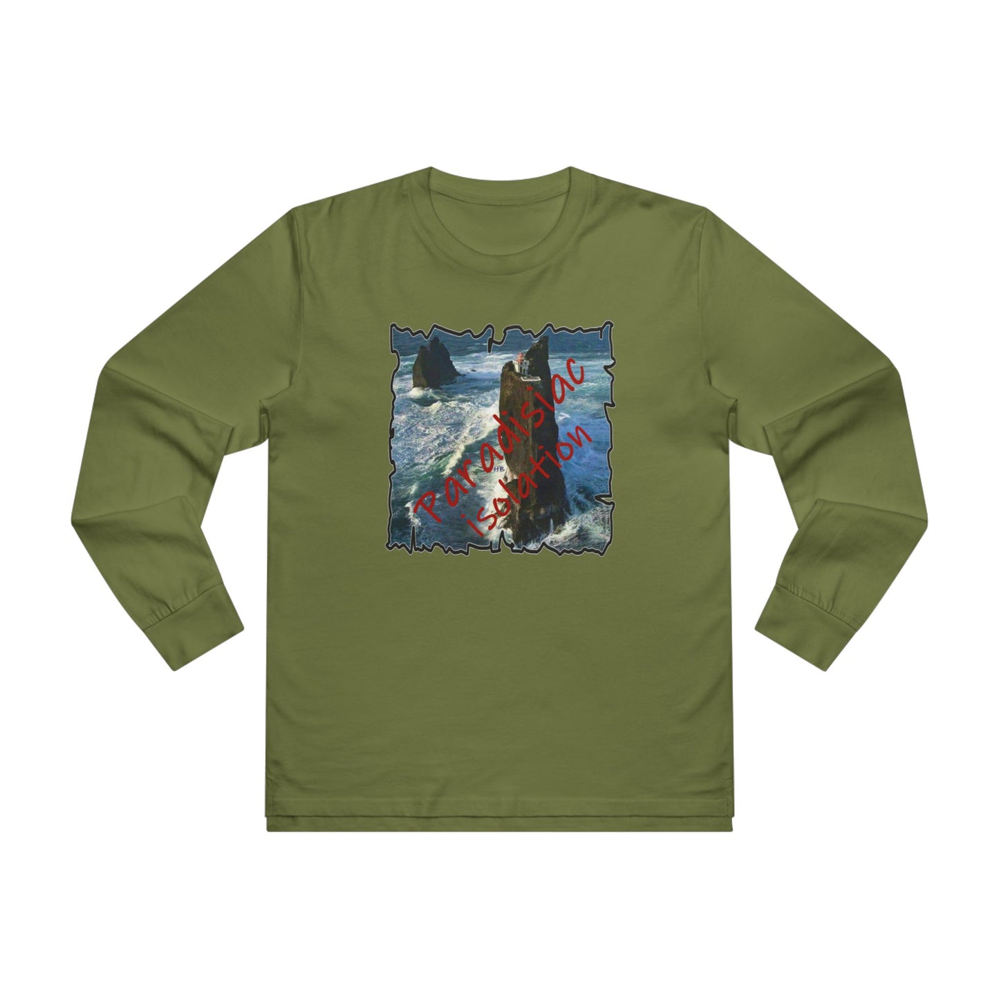 Serene Paradisiac Isolation (Men's Base Longsleeve Tee - All-Season Wear)