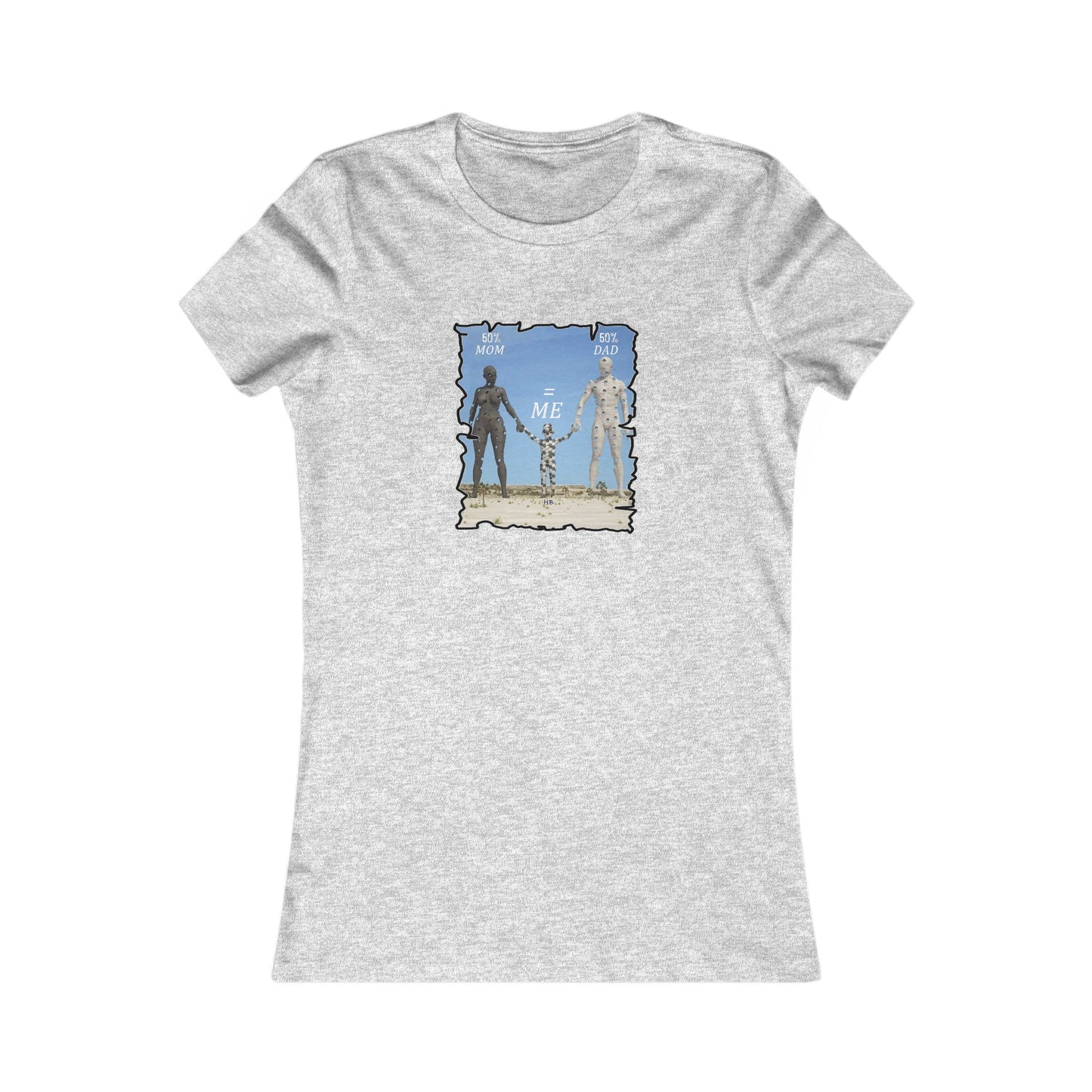 Genetic Family Equation Parental Puzzle (Women - Premium Cotton Tee)