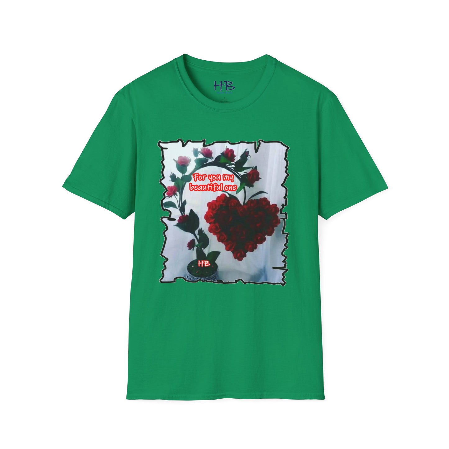 A Botanical Elegance Wearable Ode to Love; A Red Heart Rhapsody Floral Symphony Romantic Reverie