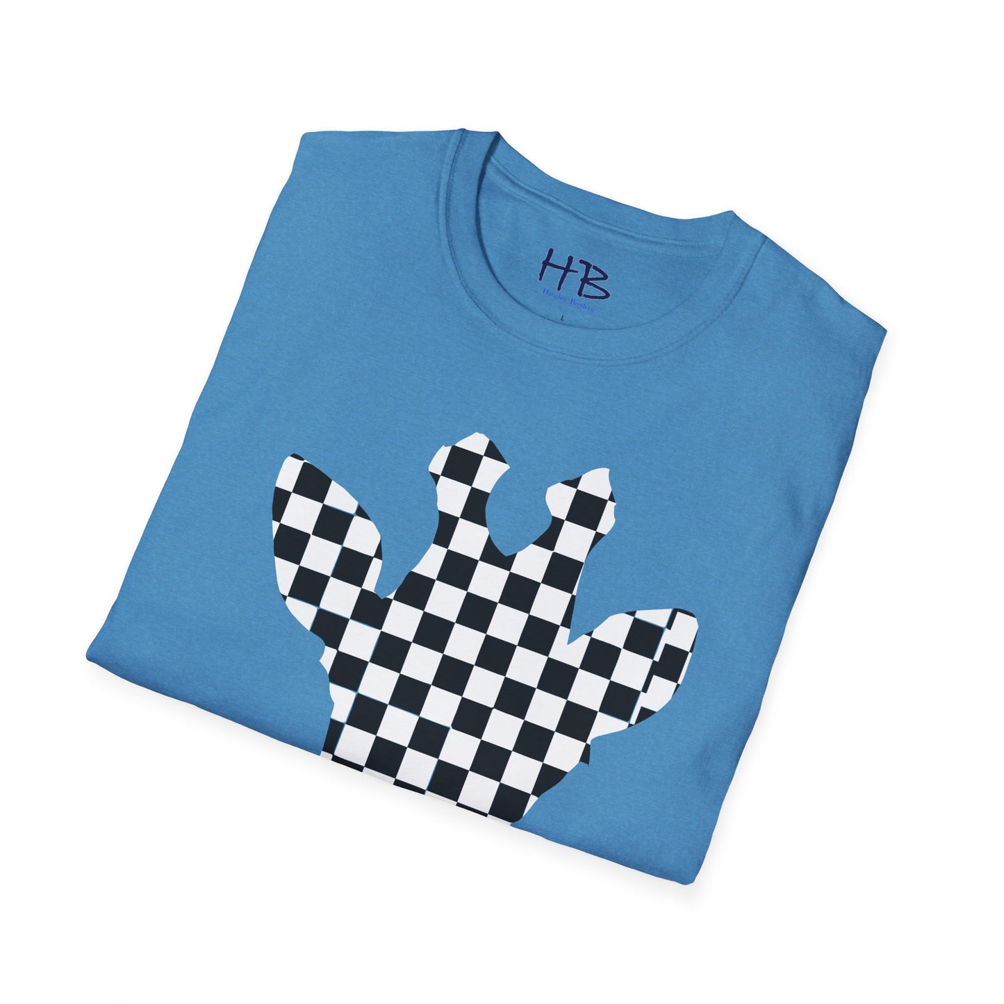 Graceful Heights: The Refined Checkered Giraffe Garment