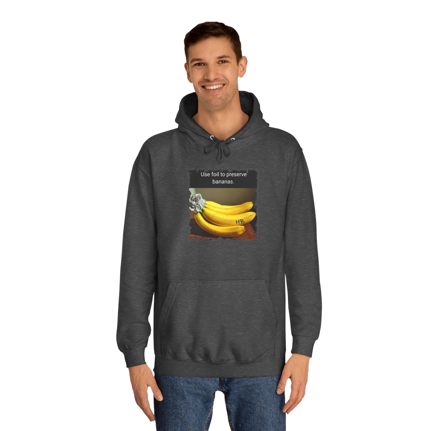 Use foil to preserve a banana (Hoodie - Cozy and Durable)
