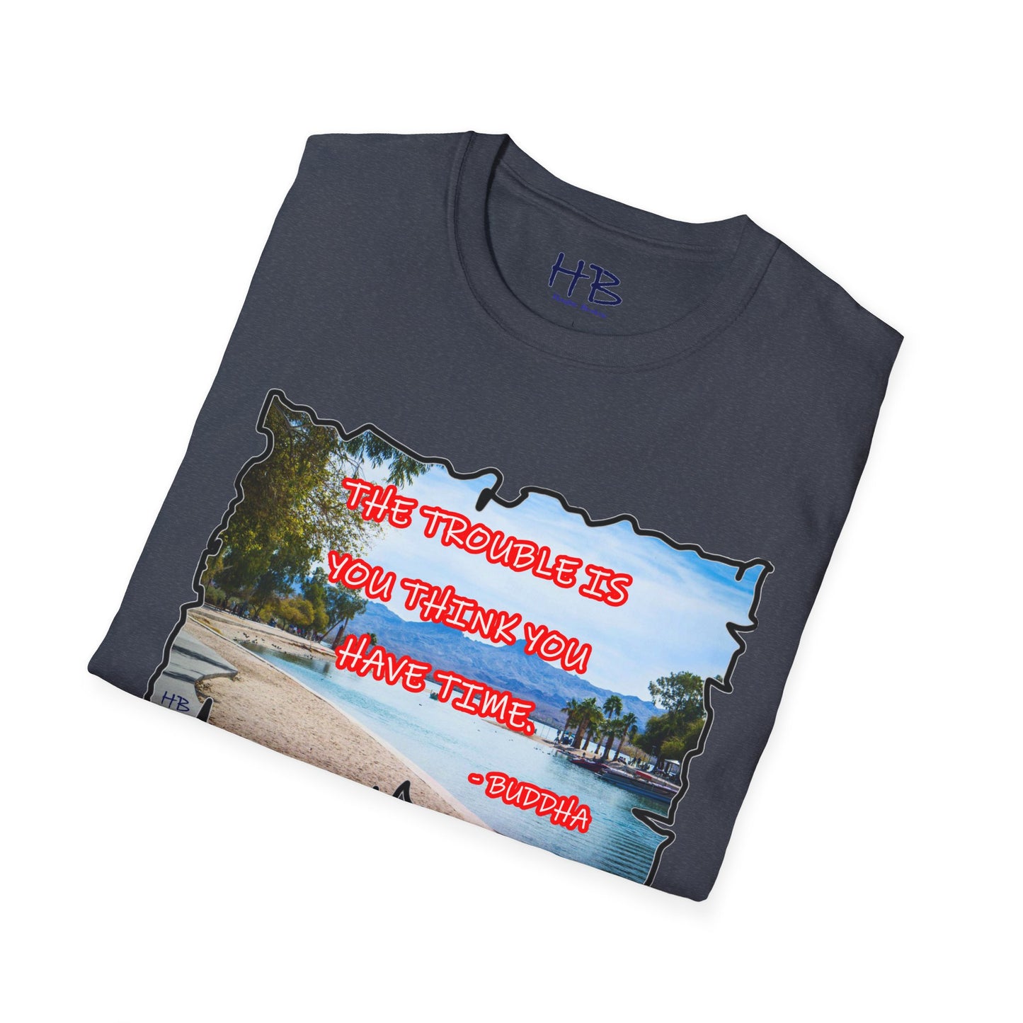 Buddha's Timeless Horizon Harmony; Philosophical Mirage Ethereal Lake Sunset Discourse 2