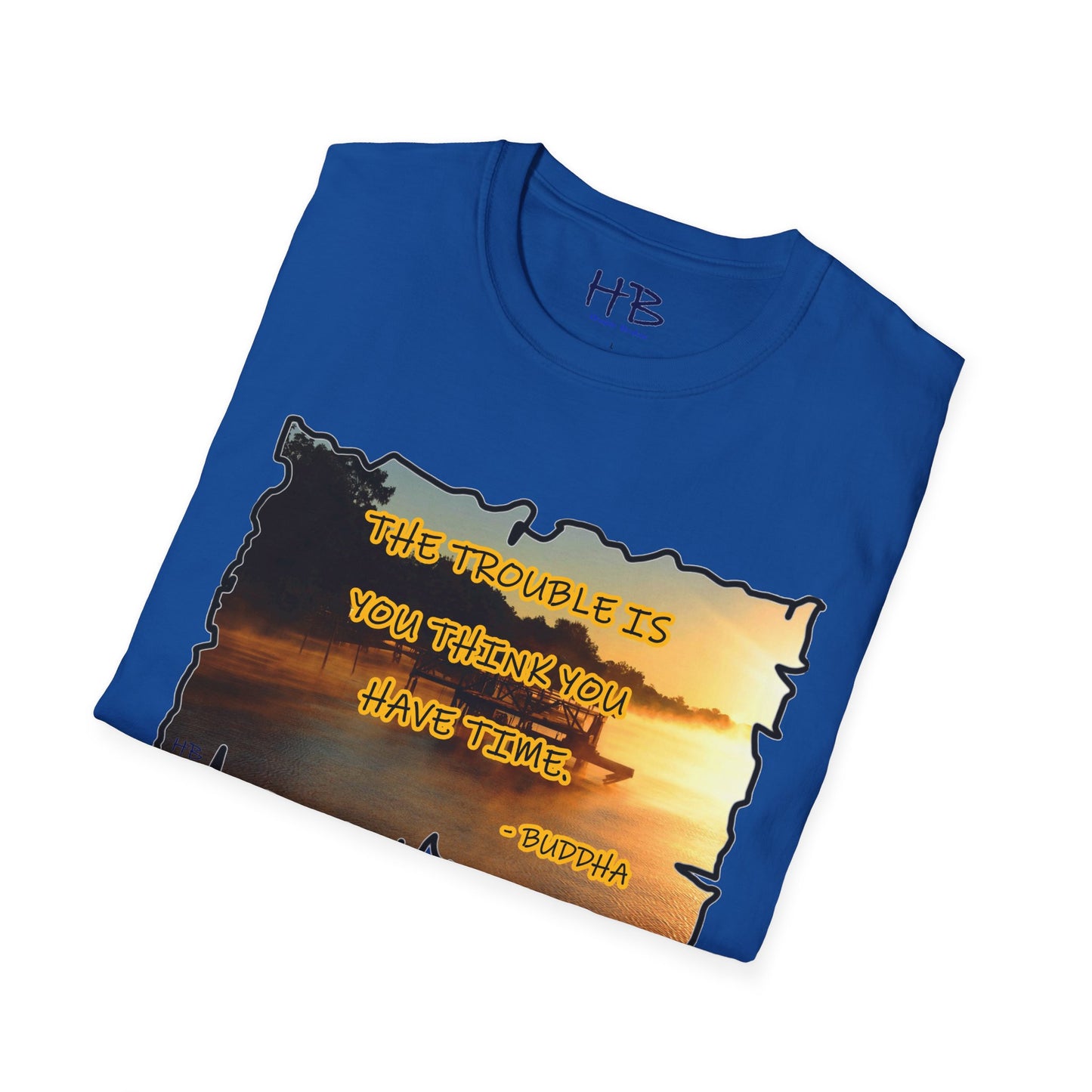 Buddha's Timeless Horizon Harmony; Philosophical Mirage Ethereal Lake Sunset Discourse 4