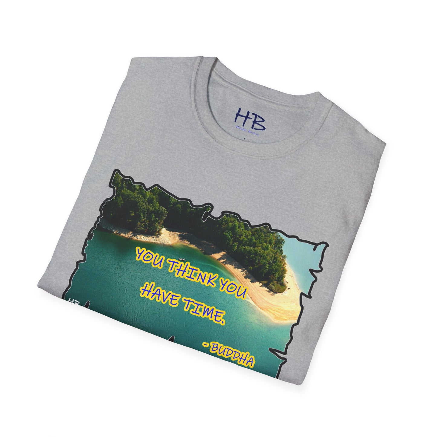 Buddha's Timeless Horizon Harmony; Philosophical Mirage Ethereal Lake Sunset Discourse 7