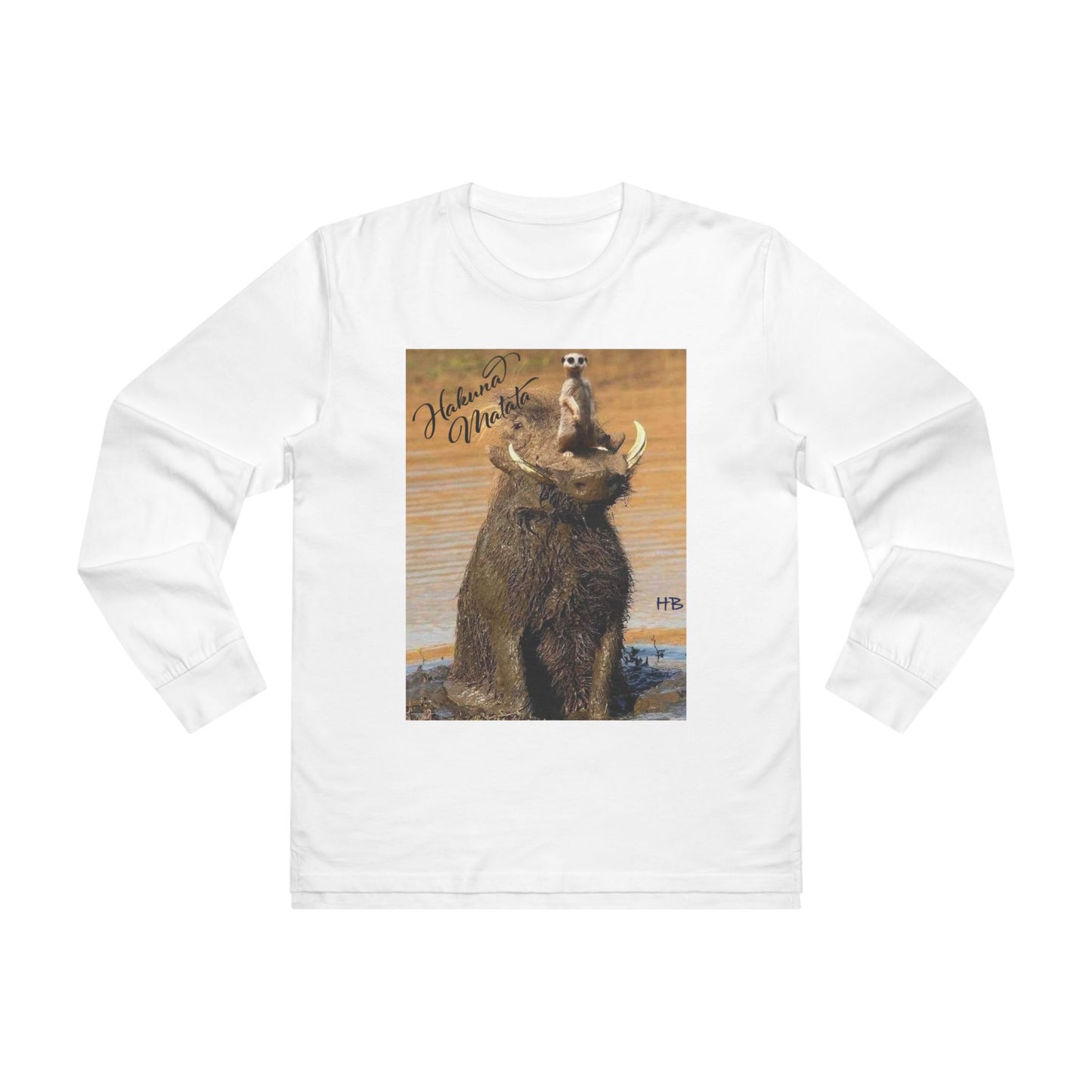 Smile Spark with Hakuna Matata Positivity Patrol Duo (Men's Base Longsleeve Tee - All-Season Wear)