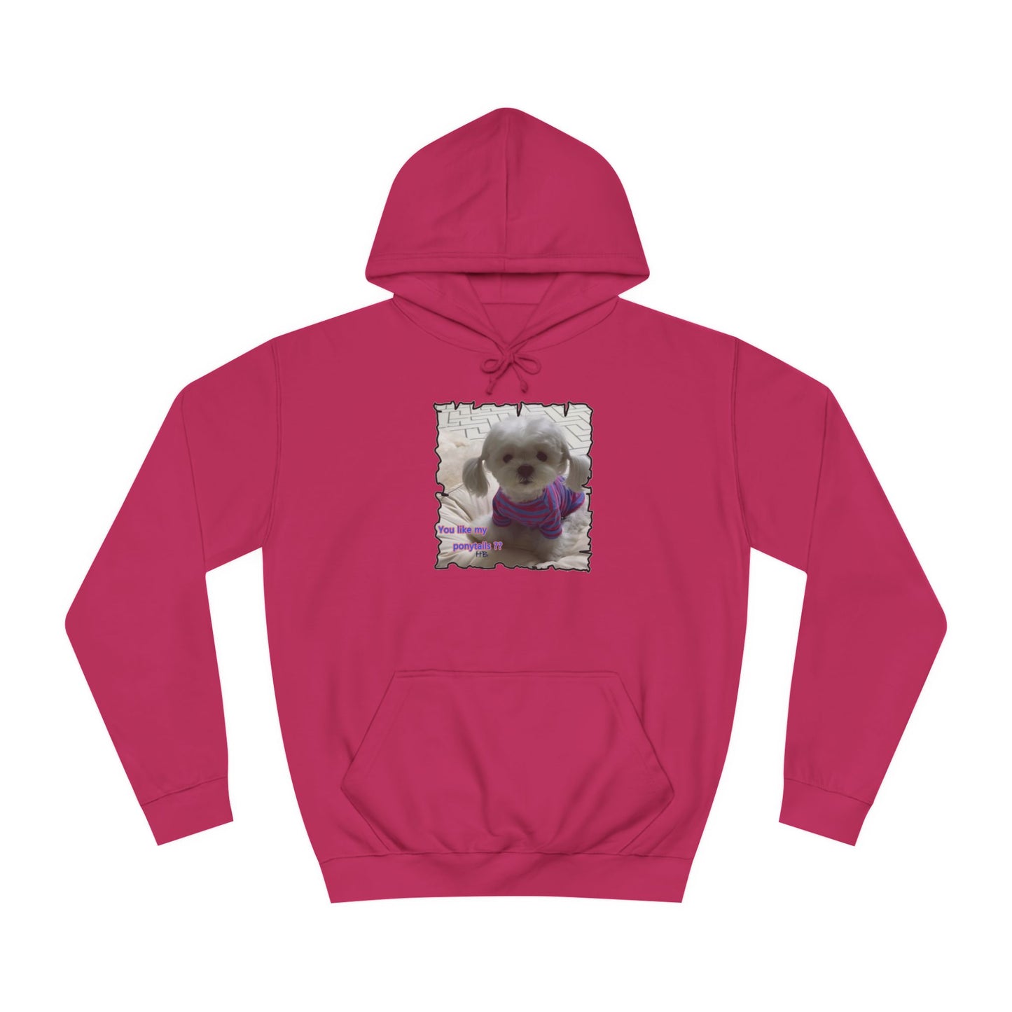 Bichon Maltese extra cute ponytails (Hoodie - Cozy and Durable)