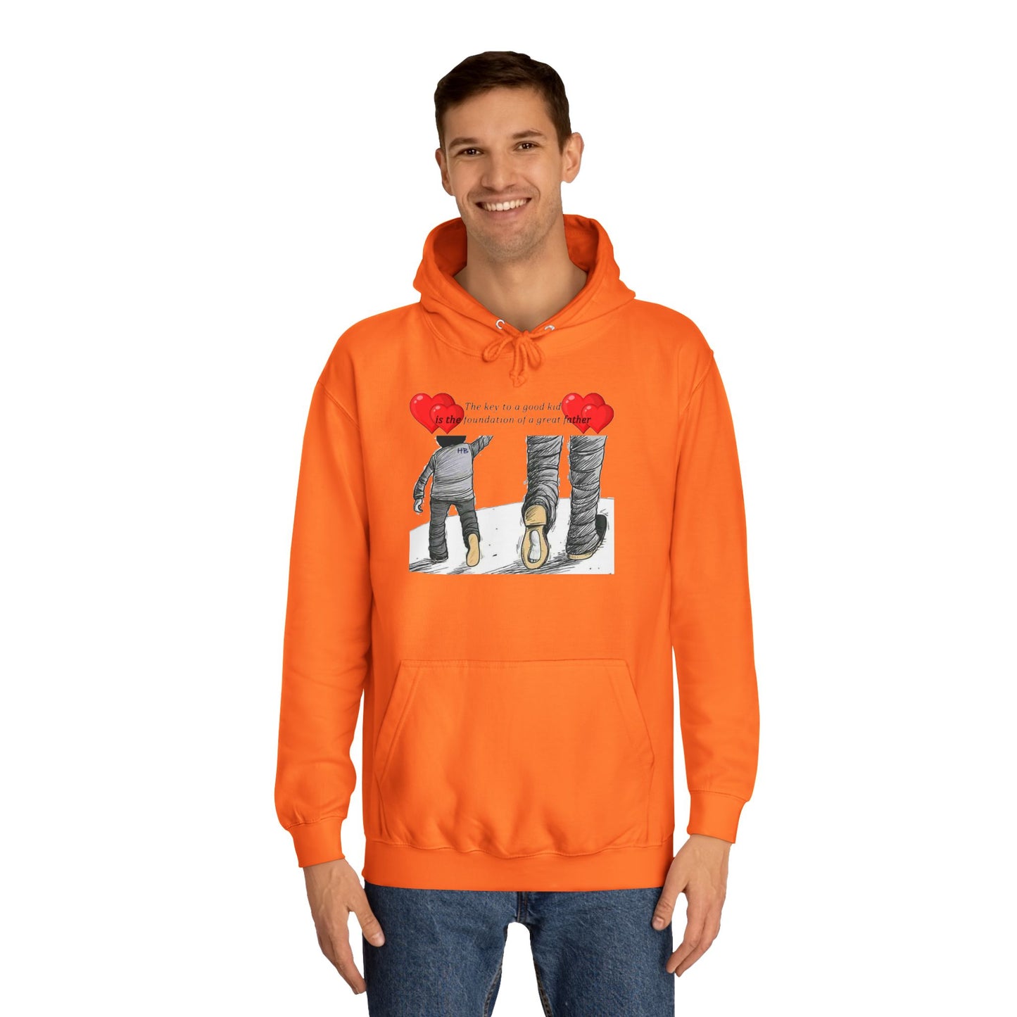 True Fathers, Hand in Hand, Size of Mentorship Love (Hoodie - Cozy and Durable)
