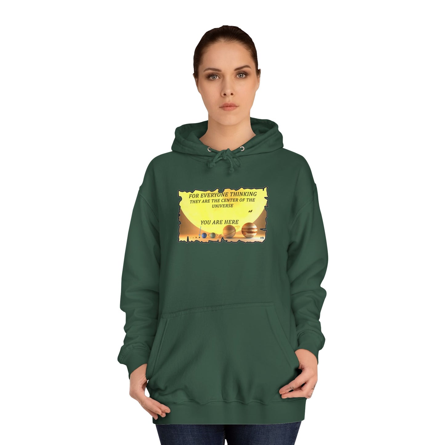 Get Yours Now -- Center of the Universe Reality Check using Galactic Humor 2 (Hoodie - Cozy and Durable)