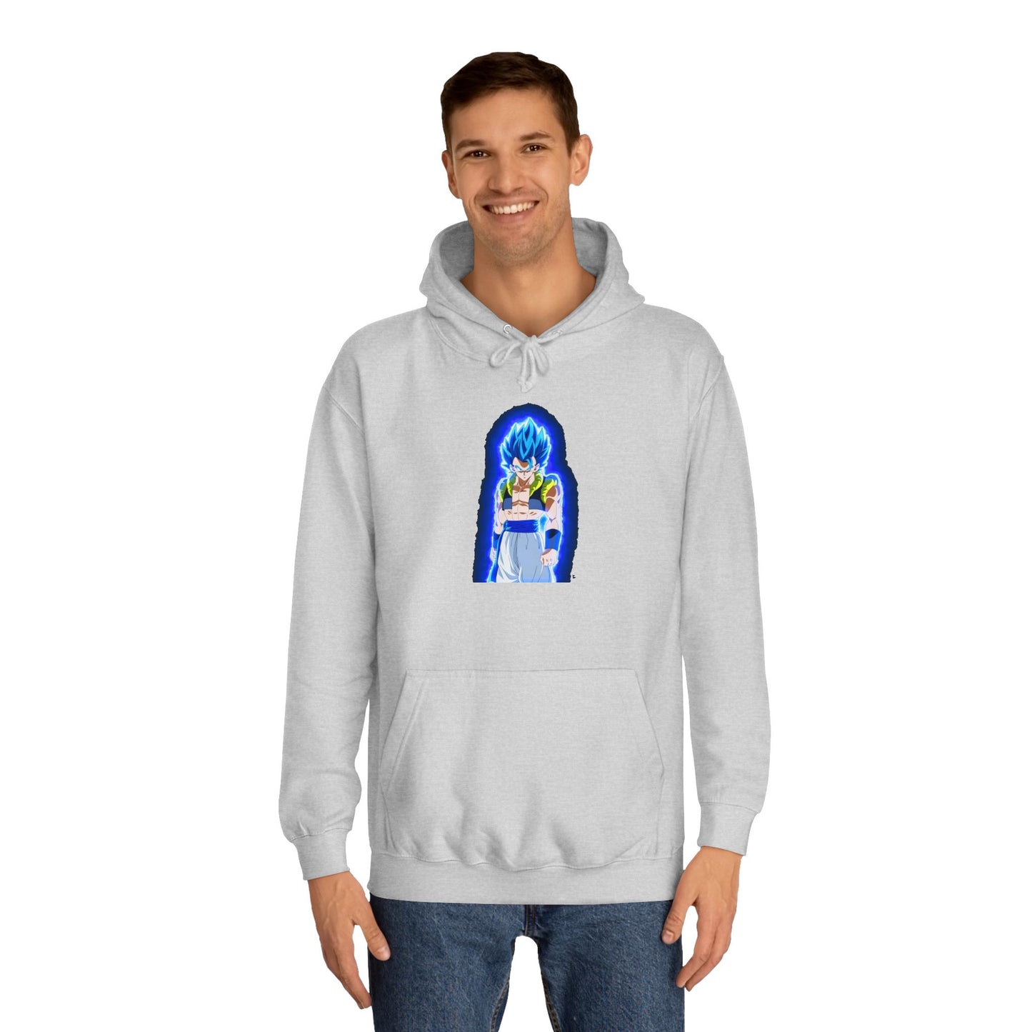 Superhero in Blue in max level (Hoodie - Cozy and Durable)