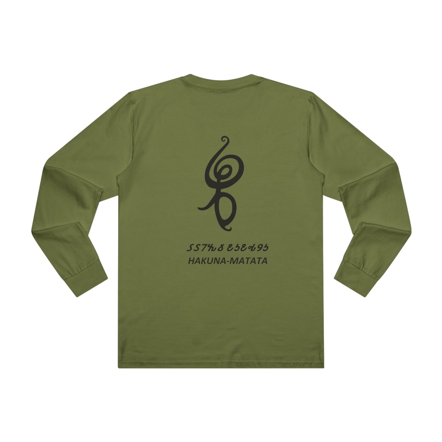 Smile Spark with Hakuna Matata Positivity Patrol Duo (Men's Base Longsleeve Tee - All-Season Wear)