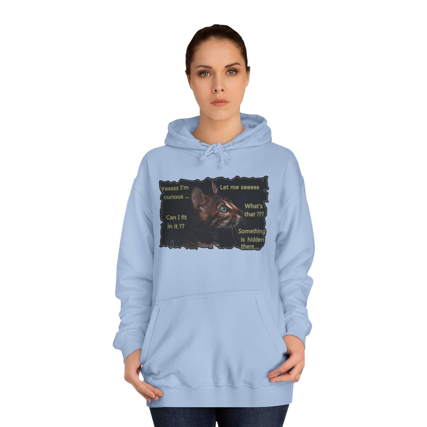 Get Yours Now -- Kitten curiosity and care free (Hoodie - Cozy and Durable)