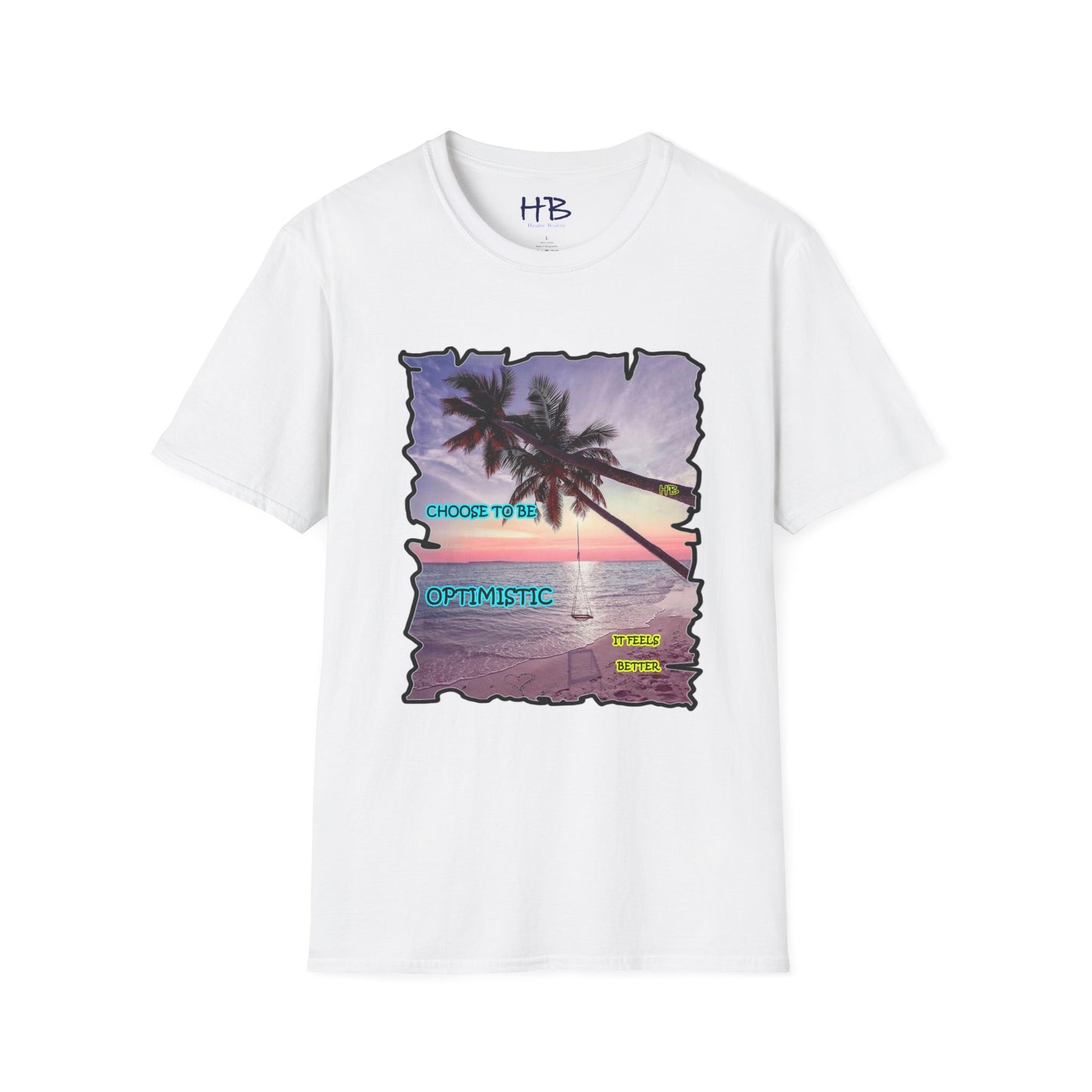 Embrace the Radiant Sunset by Swinging Towards Positivity using The Power of Optimism:  Sandy Beach Serenity Nature's Beauty Unleashed using Optimism in Every Stitch on the Horizon