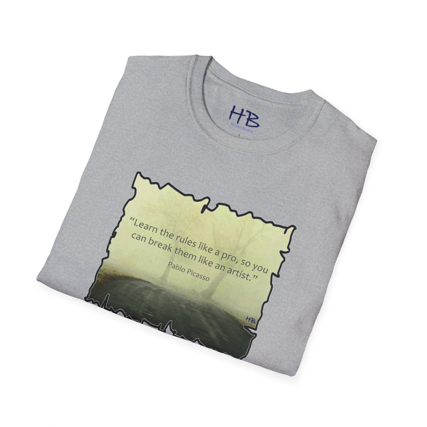 Picasso famous quote learn the rules like a pro