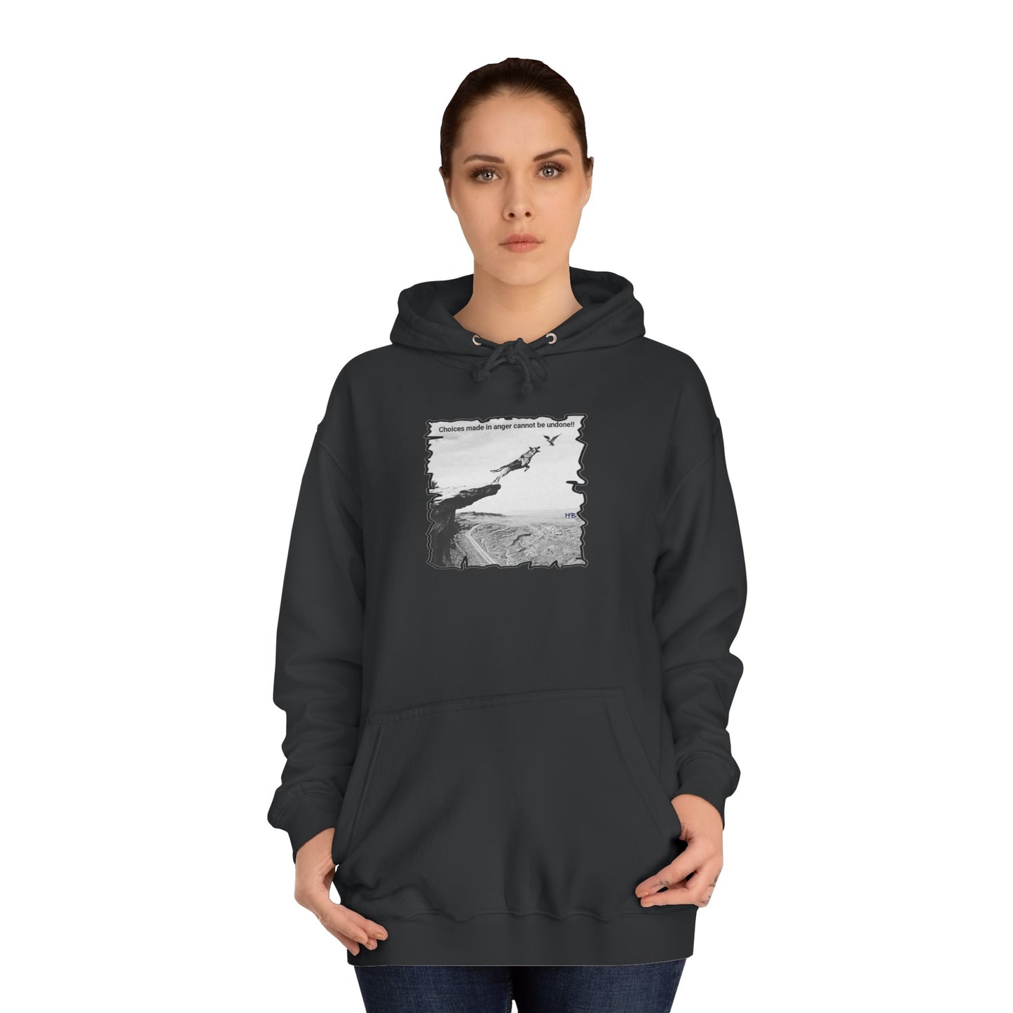 UnWise Woof Cliffhanger Choice Anger's Edge (Hoodie - Cozy and Durable)