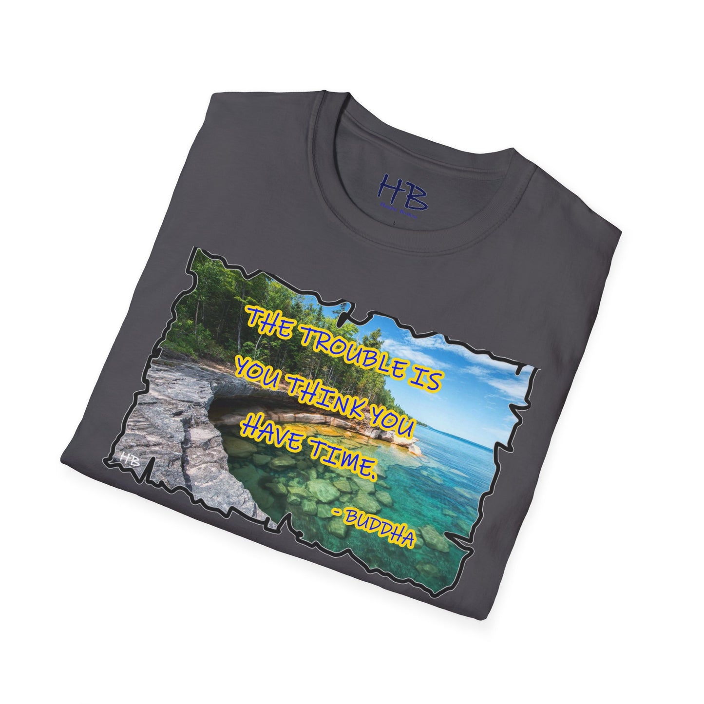 Buddha's Timeless Horizon Harmony; Philosophical Mirage Ethereal Lake Sunset Discourse 6