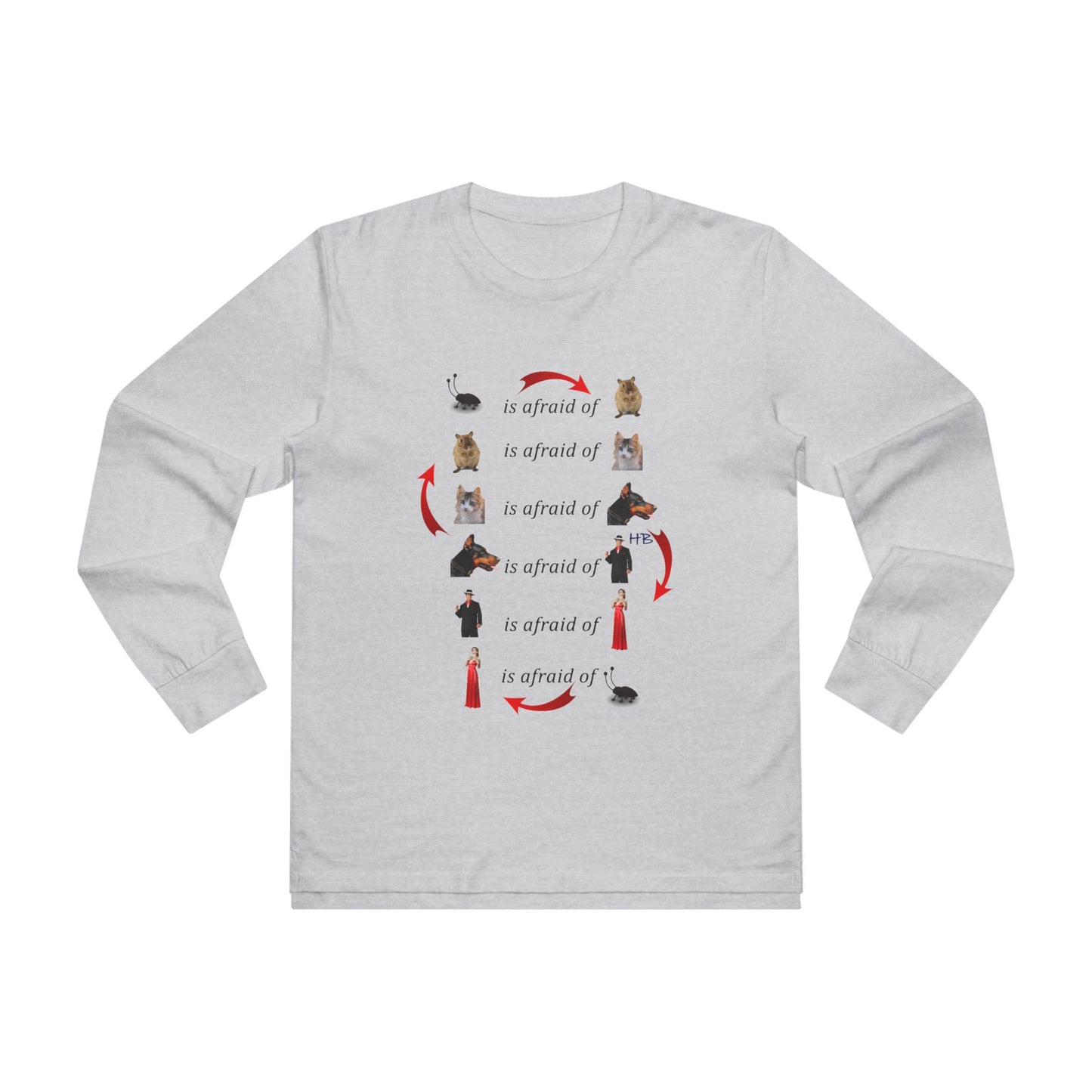 Get Yours Now -- Endless Fear Chain Loop (Men's Base Longsleeve Tee - All-Season Wear)