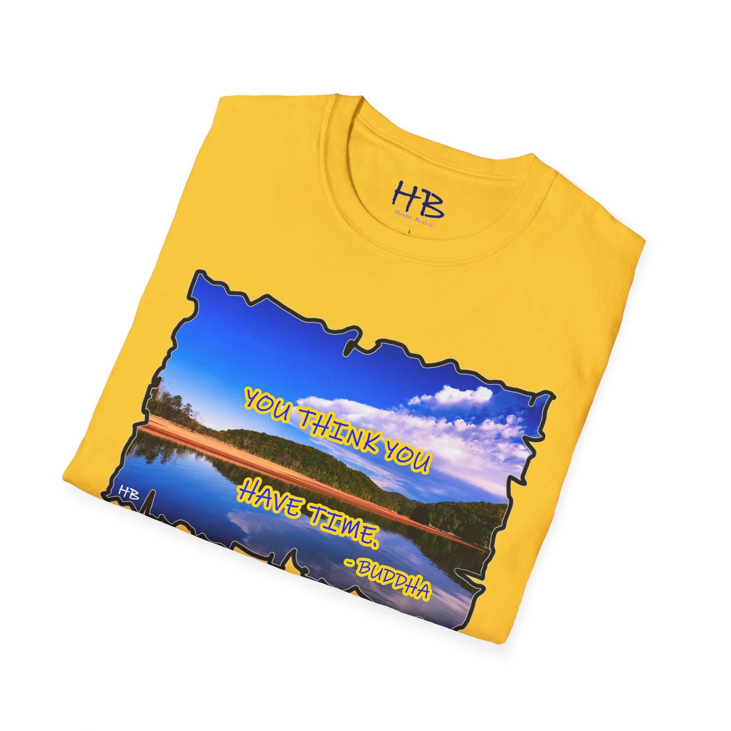 Buddha's Timeless Horizon Harmony; Philosophical Mirage Ethereal Lake Sunset Discourse 8