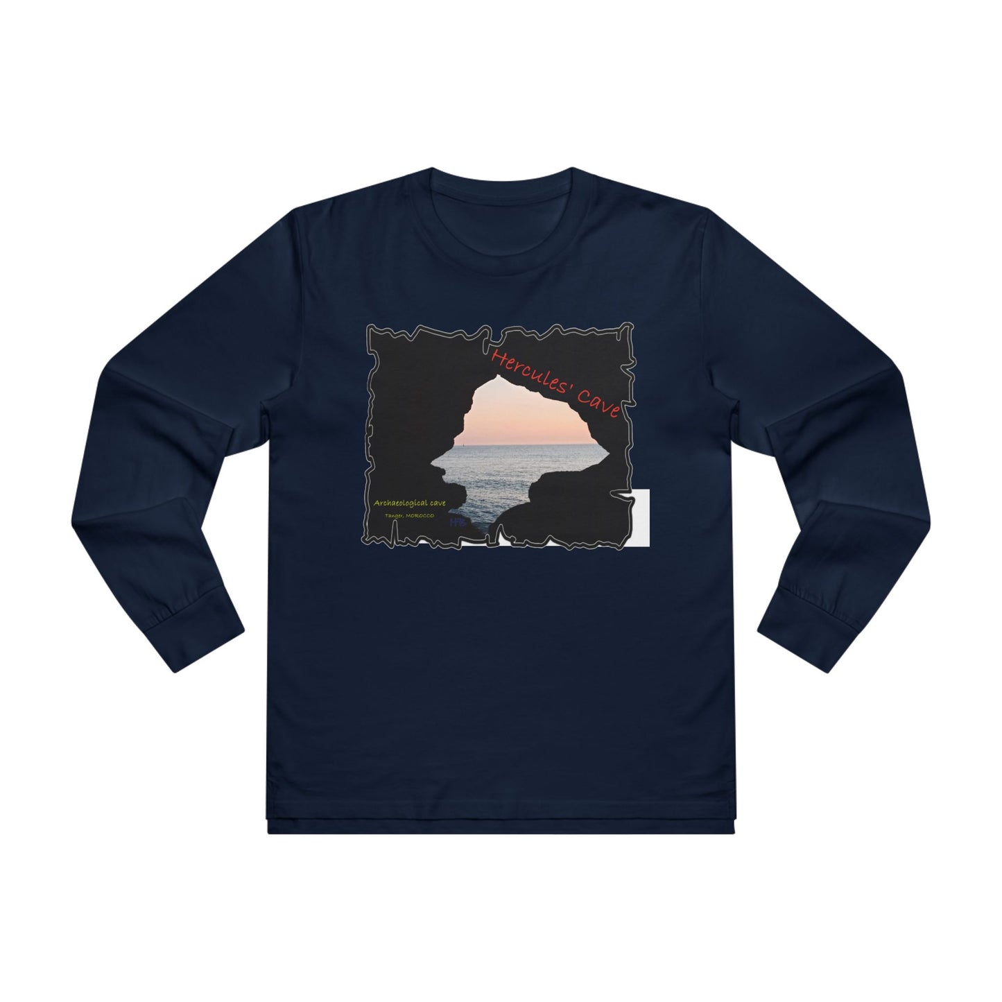 Tanger's Treasure Hercules' Cave Sunset (Men's Base Longsleeve Tee - All-Season Wear)
