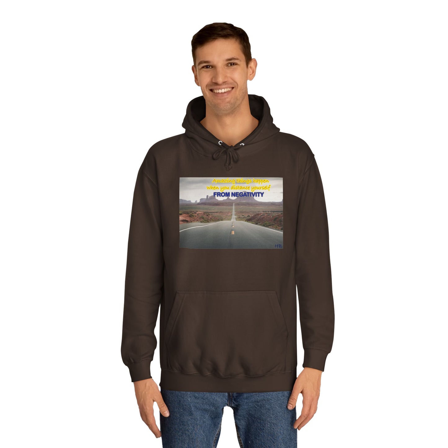 Amazing Things Happen when Distancing from Negativity (Hoodie - Cozy and Durable)