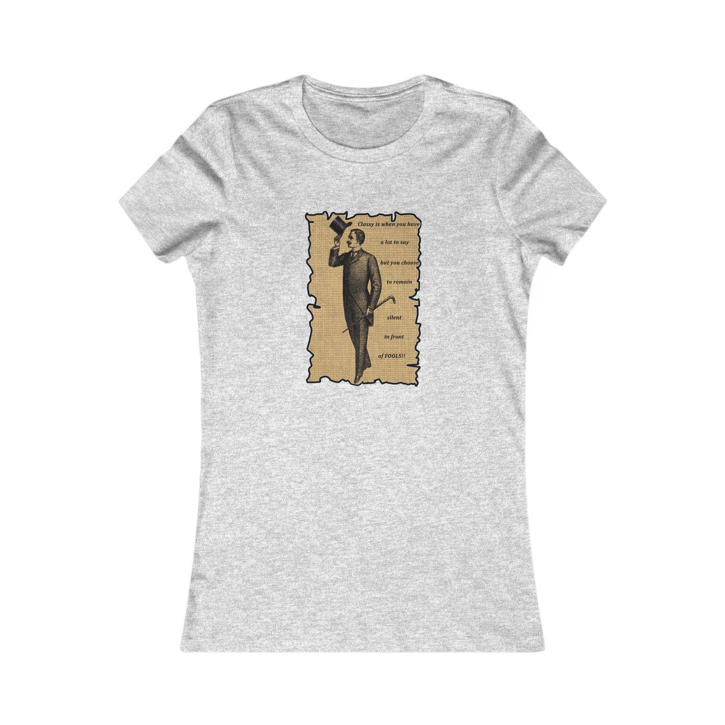 Sophisticated Vintage Silence (Women - Premium Cotton Tee)