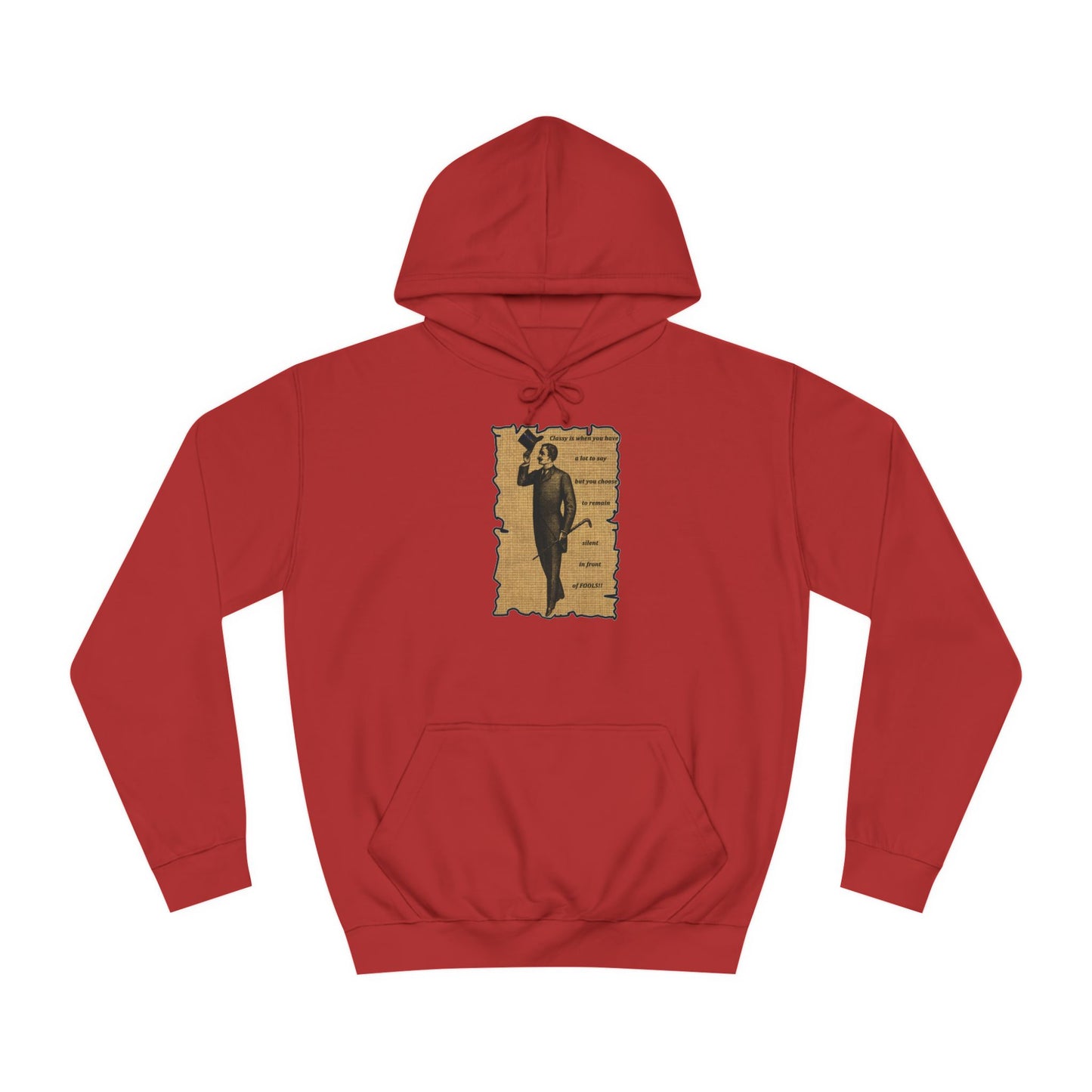 Sophisticated Vintage Silence (Hoodie - Cozy and Durable)