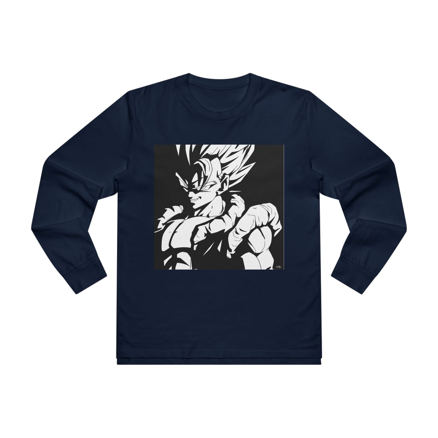 Get Yours Now -- Japanese Superhero anime in black and white (Men's Base Longsleeve Tee - All-Season Wear)