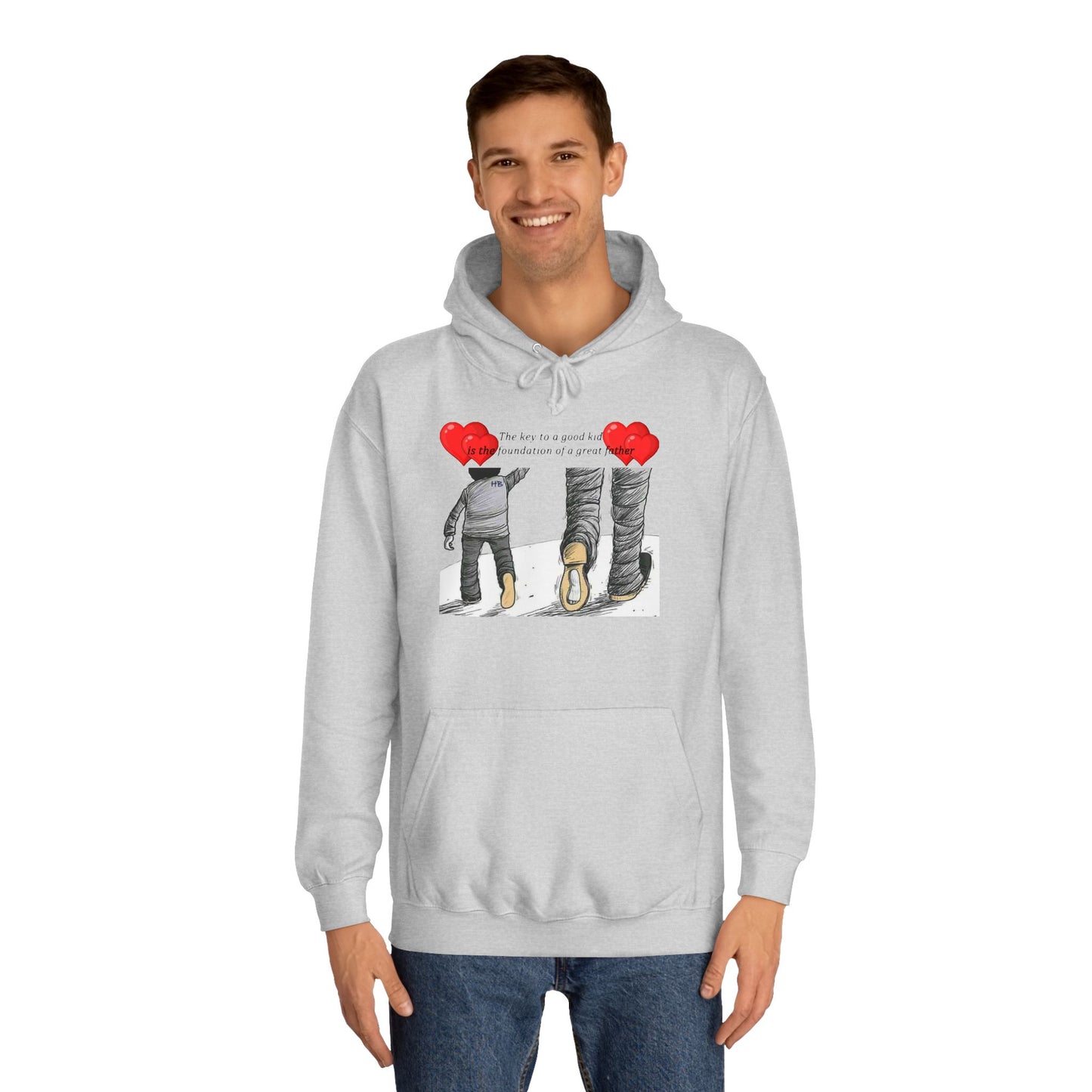 True Fathers, Hand in Hand, Size of Mentorship Love (Hoodie - Cozy and Durable)