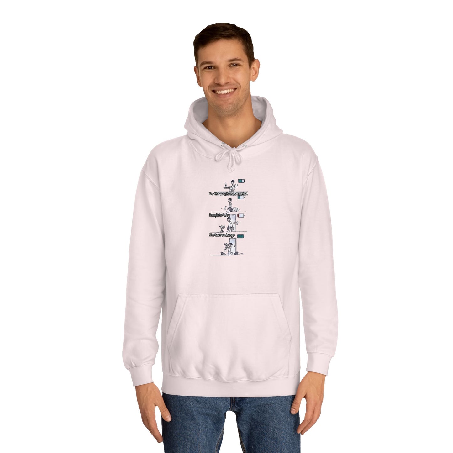 Get Yours Now -- Life's Canvas Daily Energies Unleashed; Day in, Day Out From Office to Home using Threads of Resilience (Hoodie - Cozy and Durable)