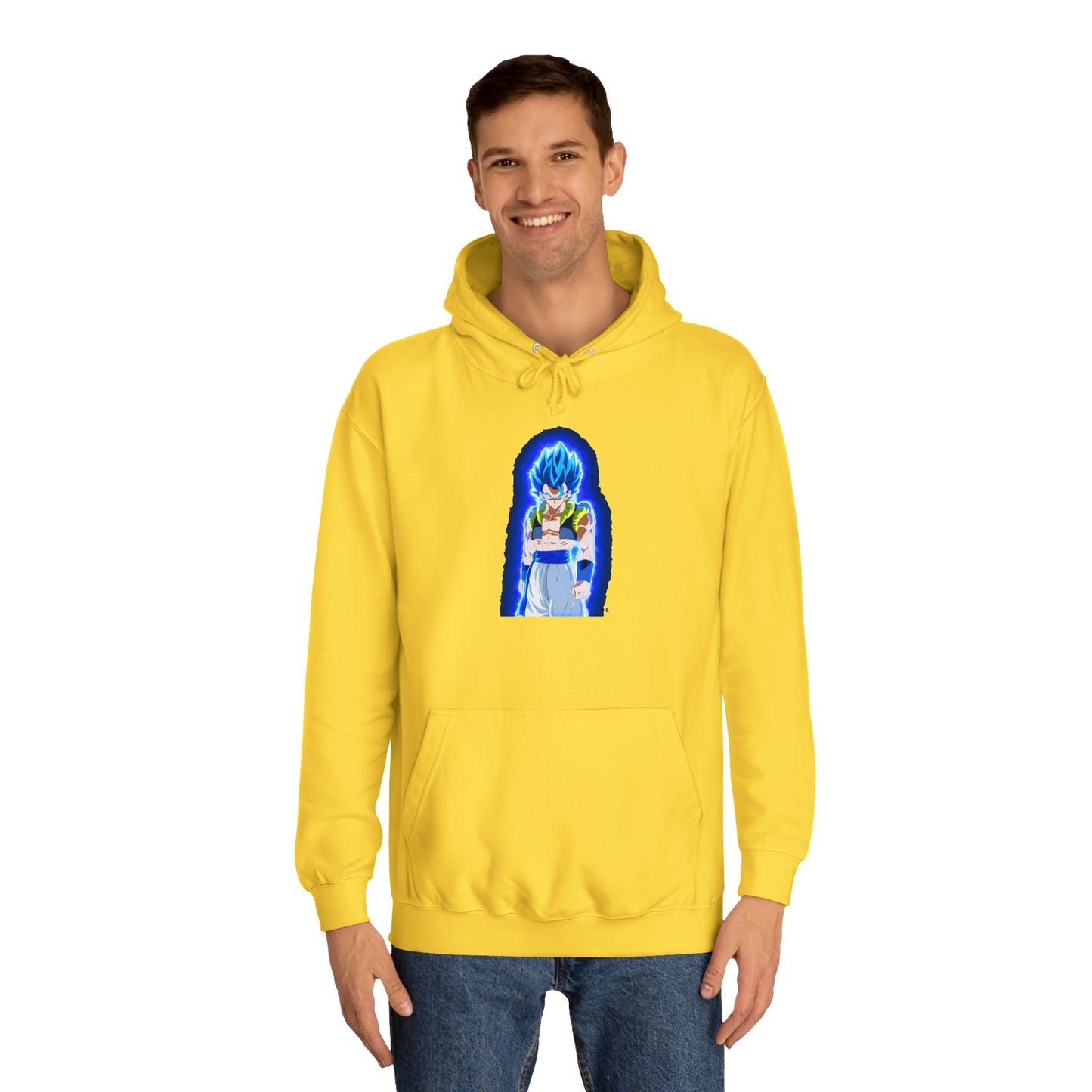 Superhero in Blue in max level (Hoodie - Cozy and Durable)
