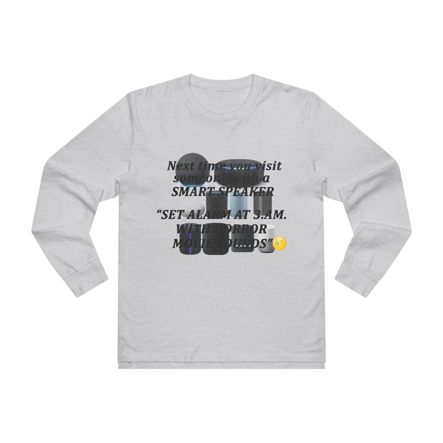 3 AM Horror movie sound  (Men's Base Longsleeve Tee - All-Season Wear)