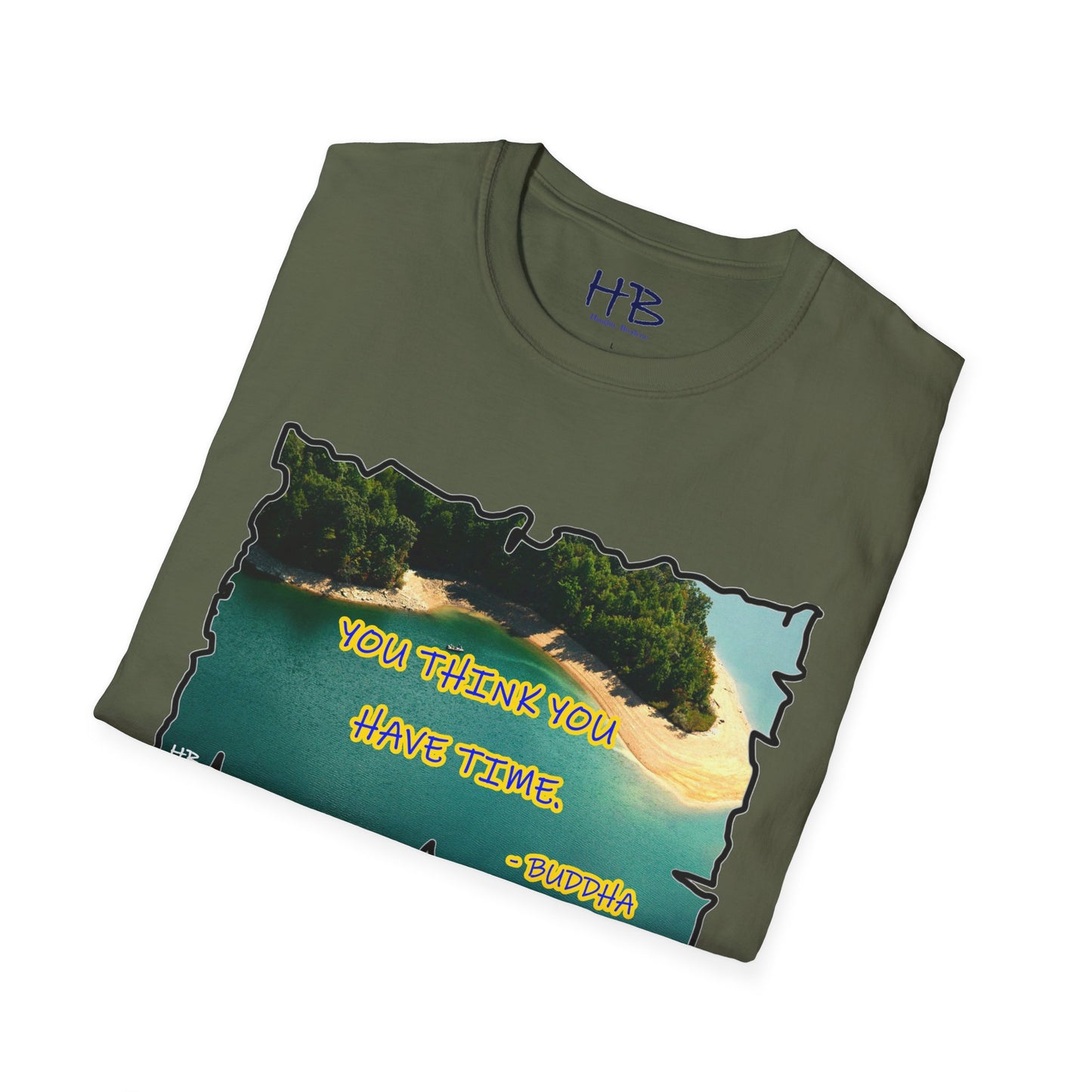 Buddha's Timeless Horizon Harmony; Philosophical Mirage Ethereal Lake Sunset Discourse 7