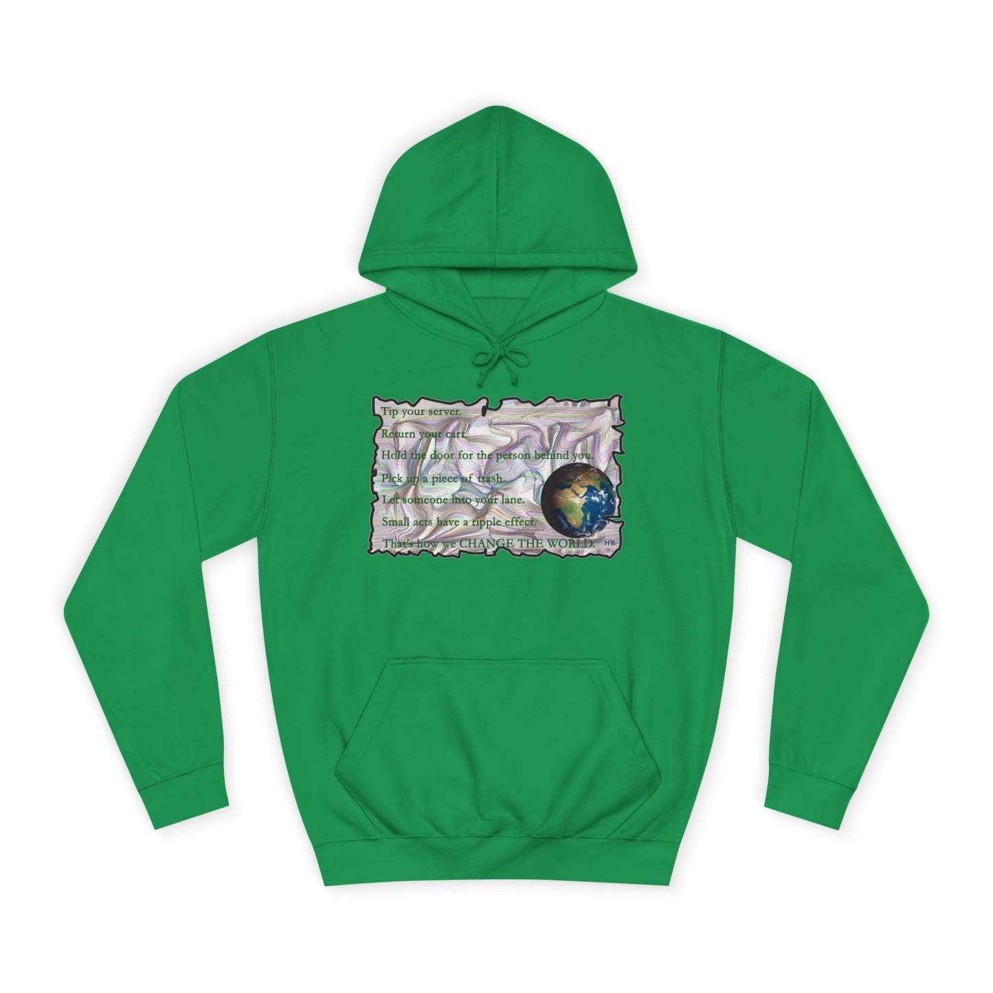 Take Action to Change the World Ripple Effect (Hoodie - Cozy and Durable)