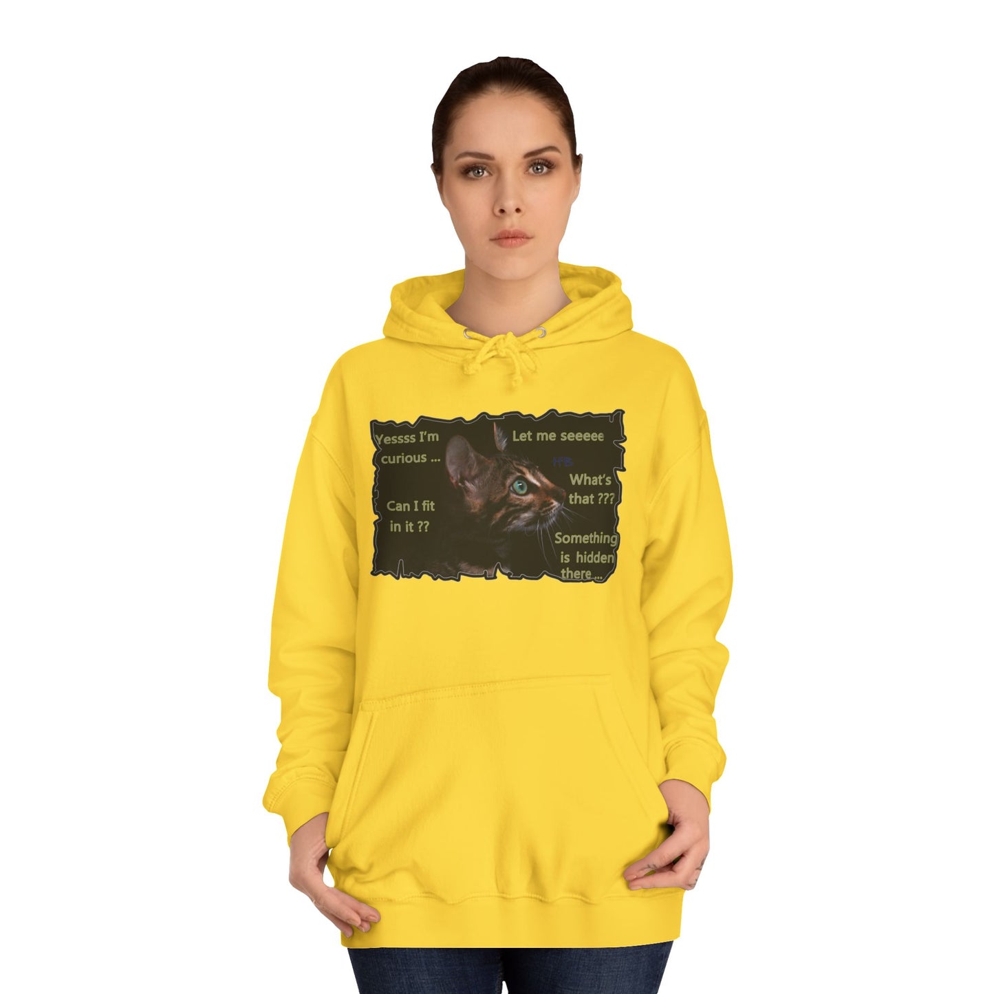 Get Yours Now -- Kitten curiosity and care free (Hoodie - Cozy and Durable)