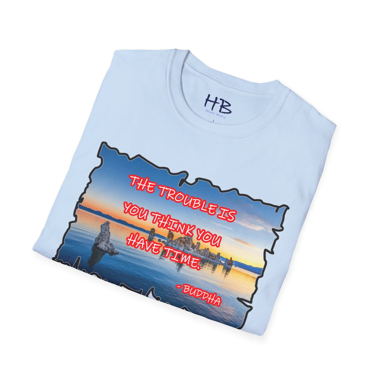 Buddha's Timeless Horizon Harmony; Philosophical Mirage Ethereal Lake Sunset Discourse 3