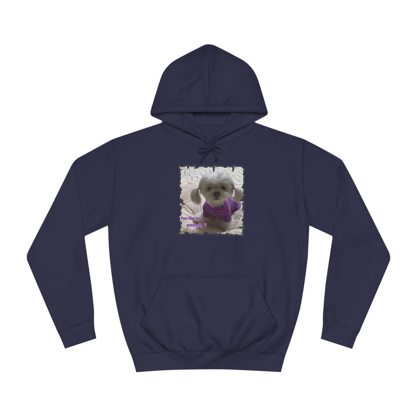 Bichon Maltese extra cute ponytails (Hoodie - Cozy and Durable)